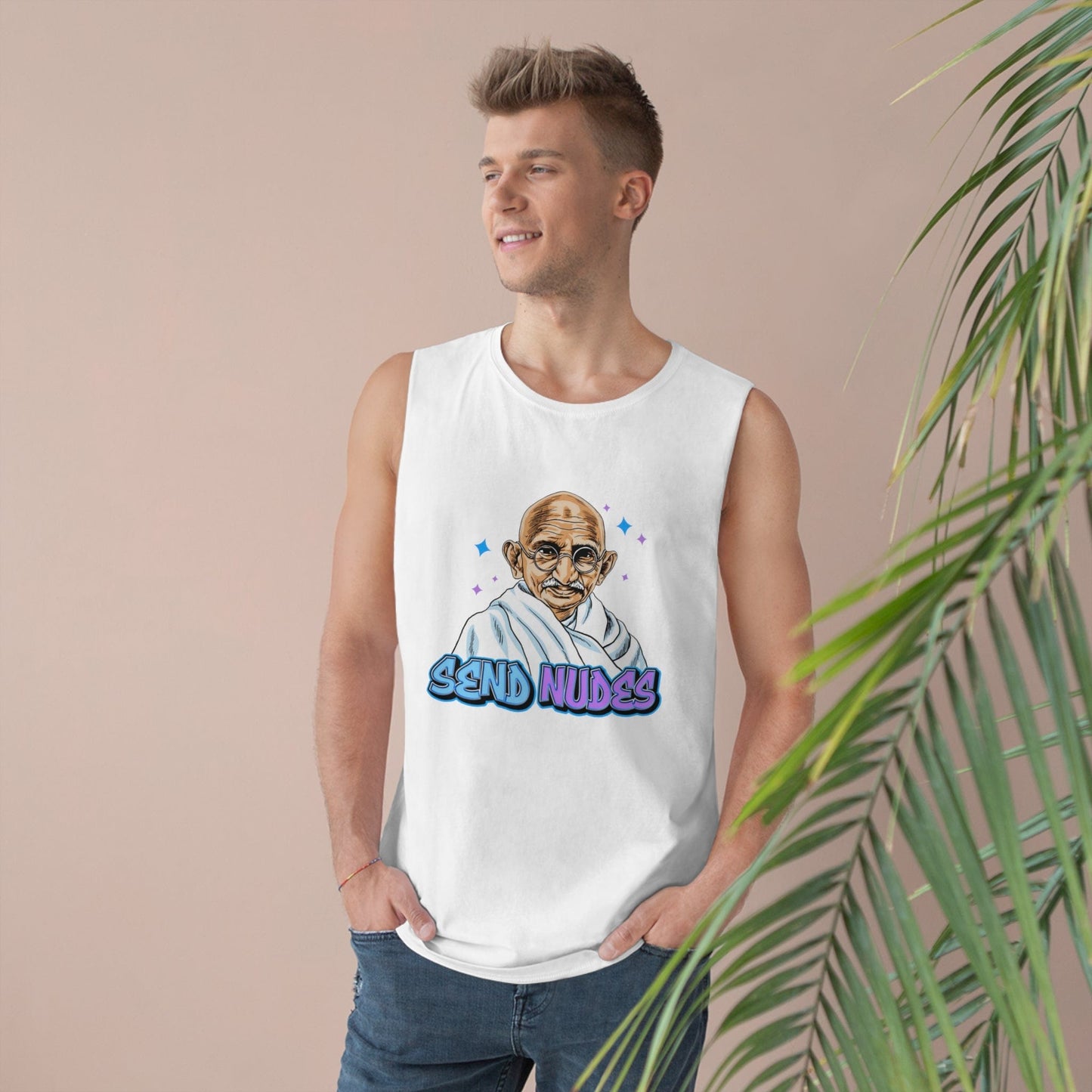 Send Nudes Tank Top Graphic Tees Australia Graphic T-Shirt Australia -  Cool Graphic T-Shirts Online - 