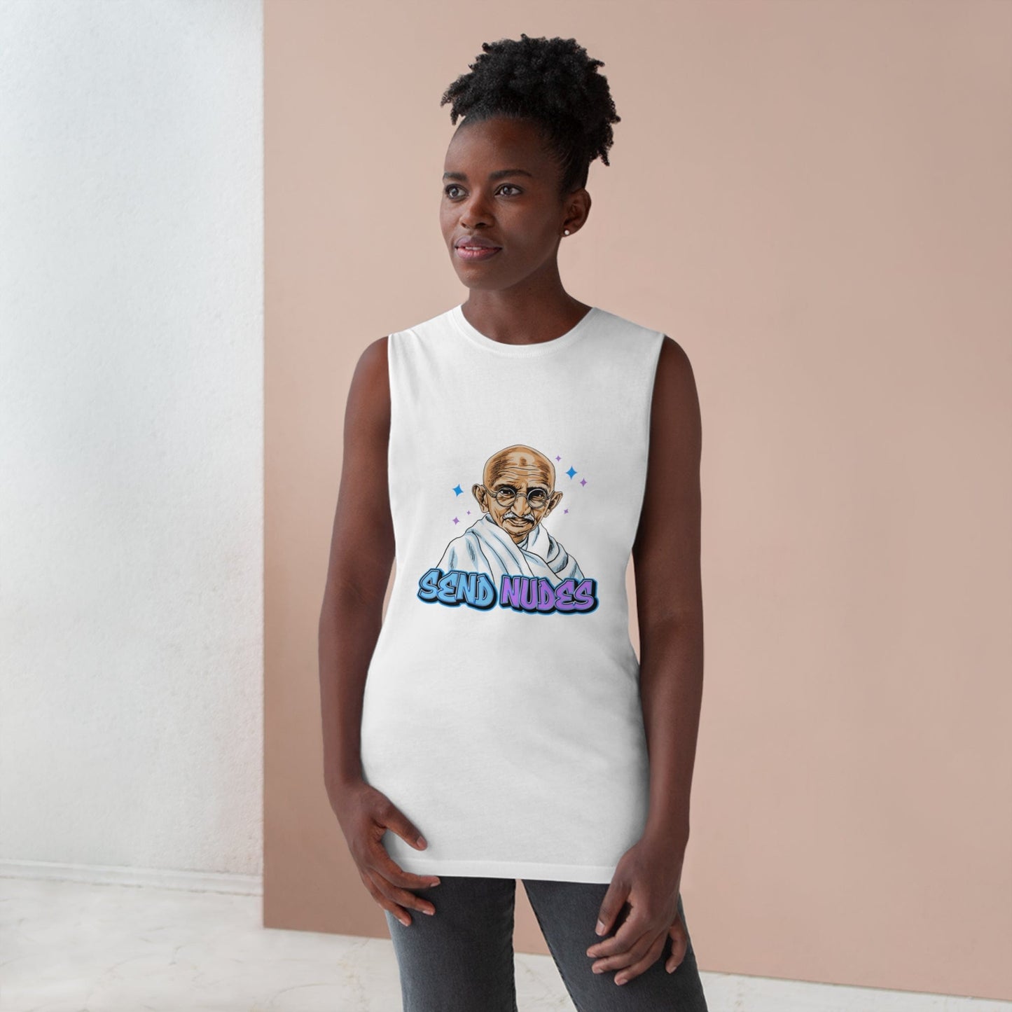 Send Nudes Tank Top Graphic Tees Australia Graphic T-Shirt Australia -  Cool Graphic T-Shirts Online - 