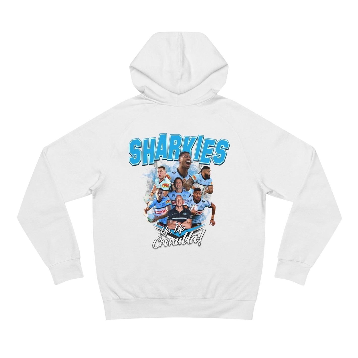 Sharkies Cronulla Sharks Hoodie Graphic Tees Australia White / XS Graphic T-Shirt Australia -  Cool Graphic T-Shirts Online -  Sharkies Cronulla Sharks Hoodie | Cronulla Sharks Merchandise