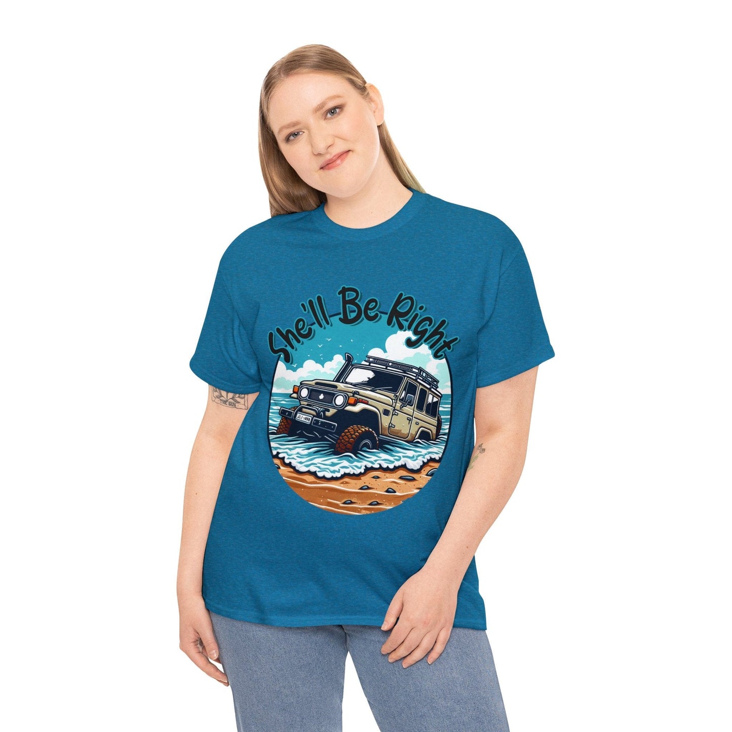 She'll Be Right Landcruiser Graphic Tee Graphic Tees Australia Graphic T-Shirt Australia -  Cool Graphic T-Shirts Online -  She'll Be Right Landcruiser T-Shirt | 4wd T-Shirts Australia