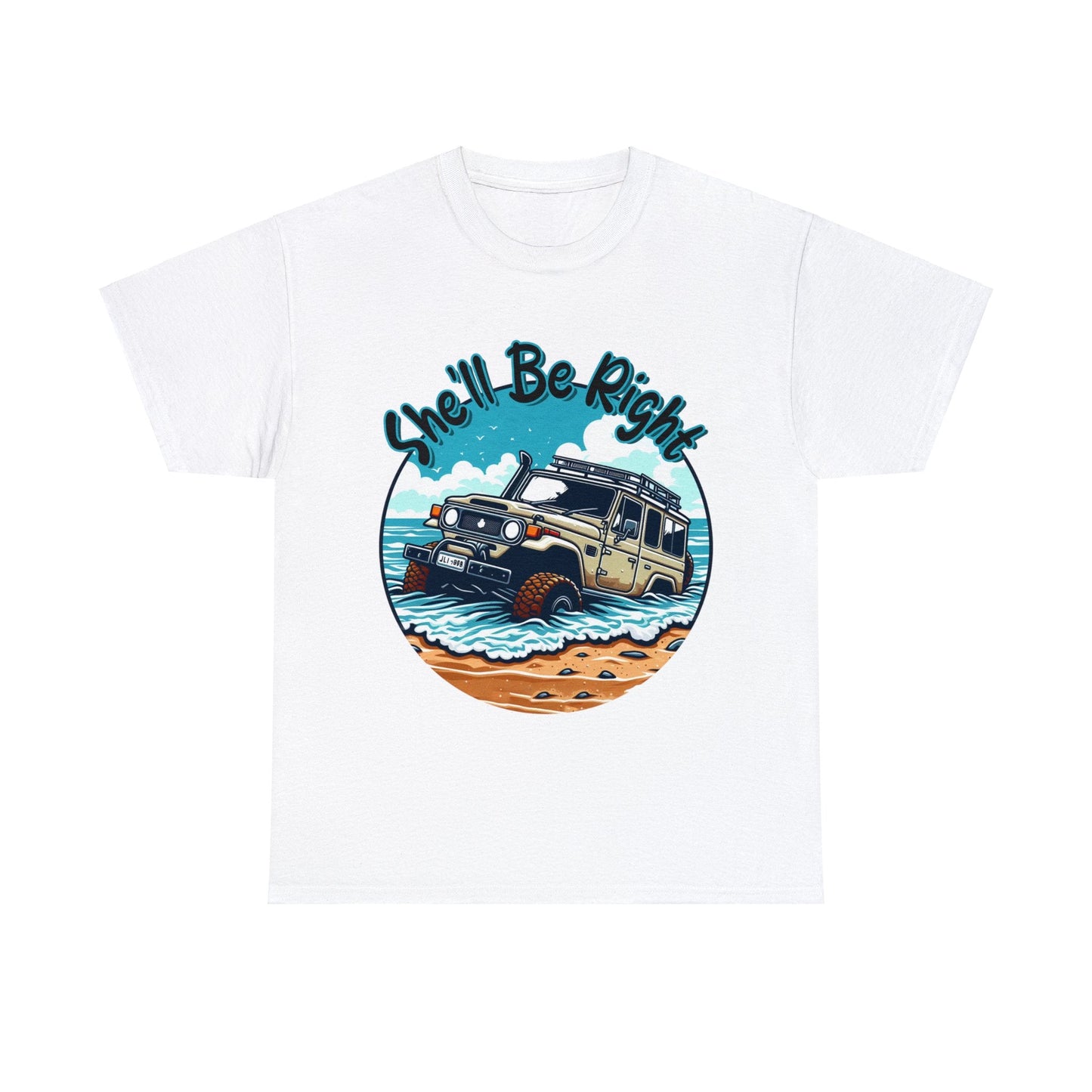 She'll Be Right Landcruiser Graphic Tee Graphic Tees Australia Graphic T-Shirt Australia -  Cool Graphic T-Shirts Online -  She'll Be Right Landcruiser T-Shirt | 4wd T-Shirts Australia