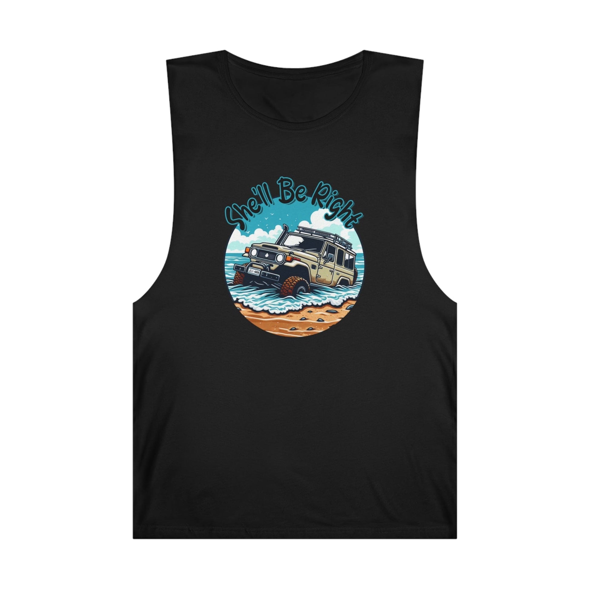 She'll Be Right Landcruiser Tank Top Graphic Tees Australia Graphic T-Shirt Australia -  Cool Graphic T-Shirts Online - 