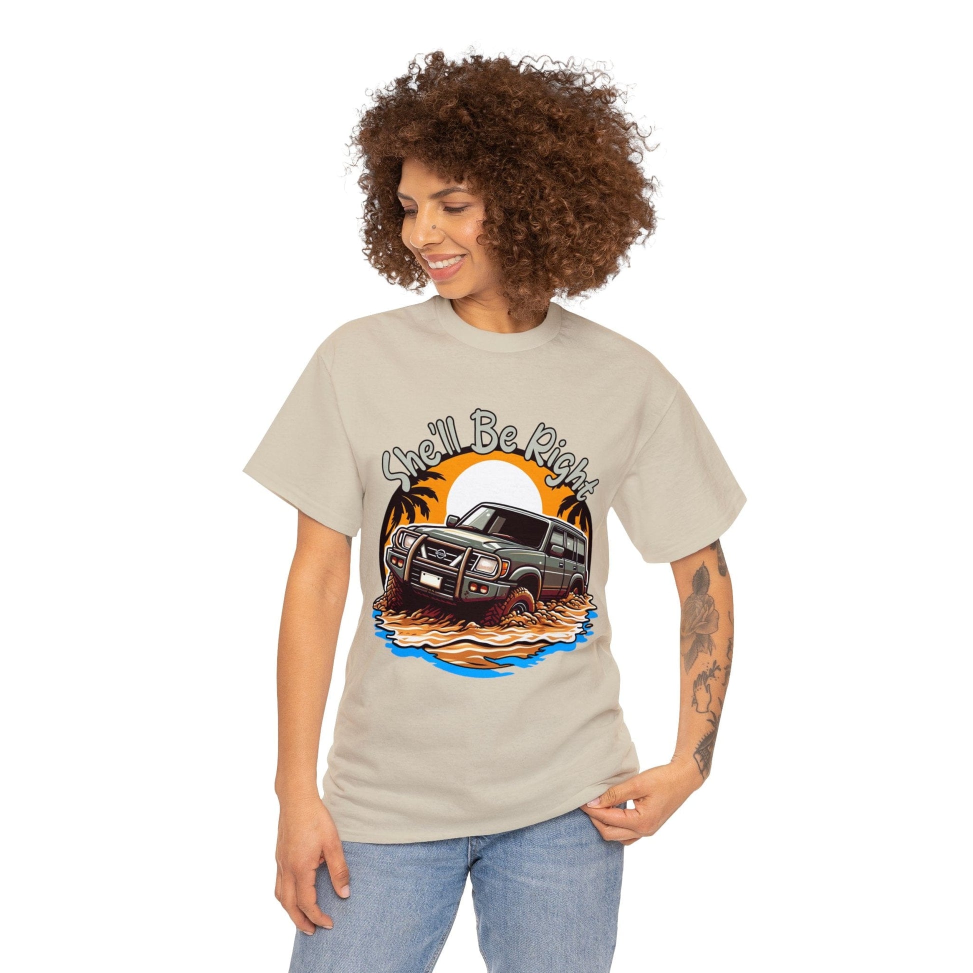 She'll Be Right Nissan Patrol Graphic Tee Graphic Tees Australia Graphic T-Shirt Australia -  Cool Graphic T-Shirts Online -  She'll Be Right Nissan Patrol T-Shirt | 4wd T-Shirts Australia