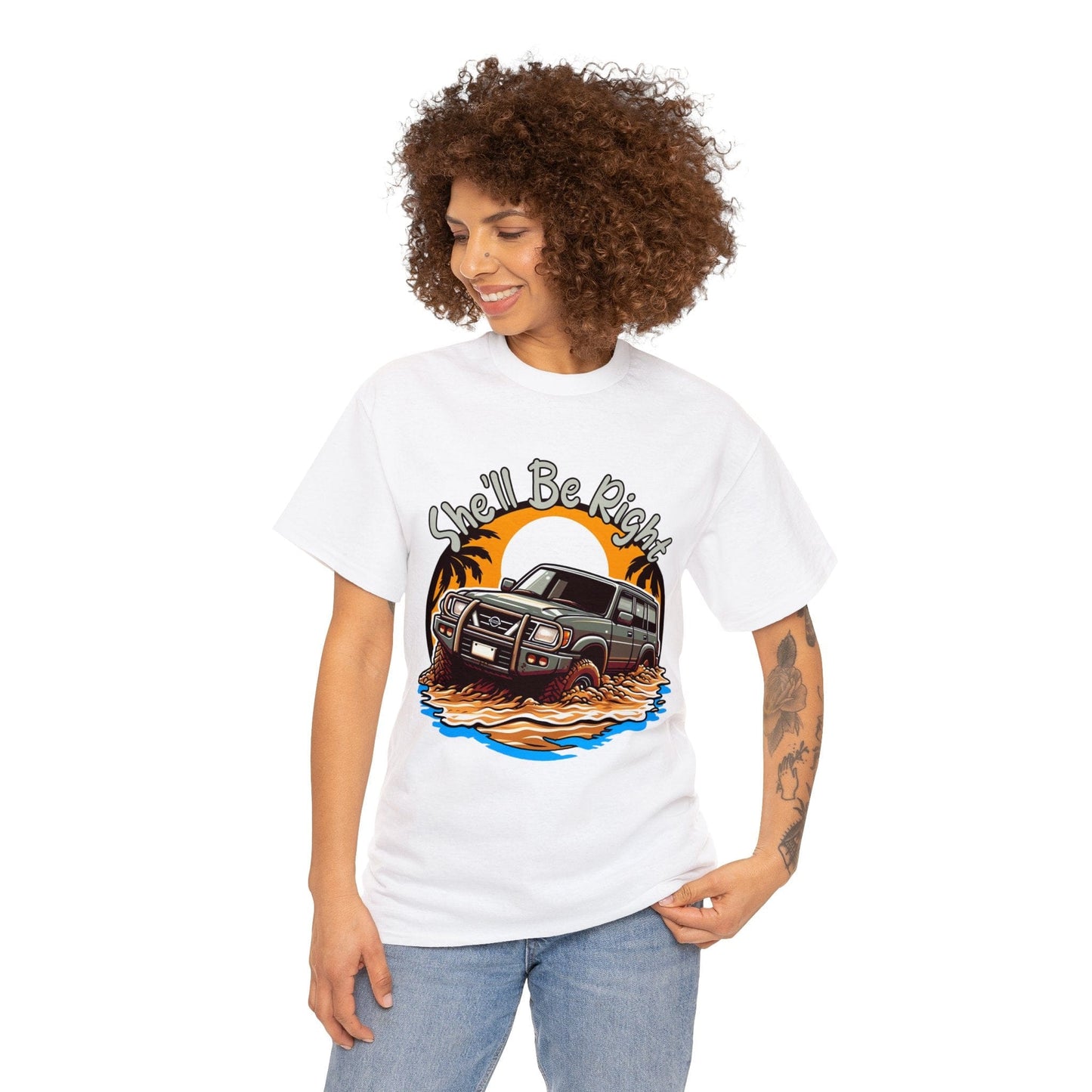 She'll Be Right Nissan Patrol Graphic Tee Graphic Tees Australia Graphic T-Shirt Australia -  Cool Graphic T-Shirts Online -  She'll Be Right Nissan Patrol T-Shirt | 4wd T-Shirts Australia