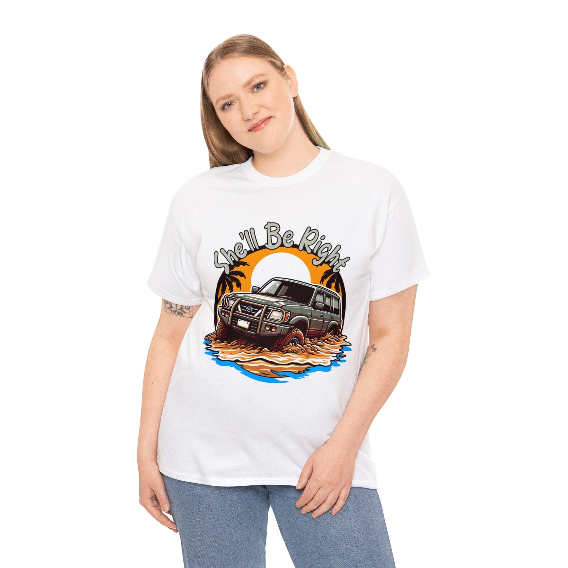 She'll Be Right Nissan Patrol Graphic Tee Graphic Tees Australia Graphic T-Shirt Australia -  Cool Graphic T-Shirts Online -  She'll Be Right Nissan Patrol T-Shirt | 4wd T-Shirts Australia