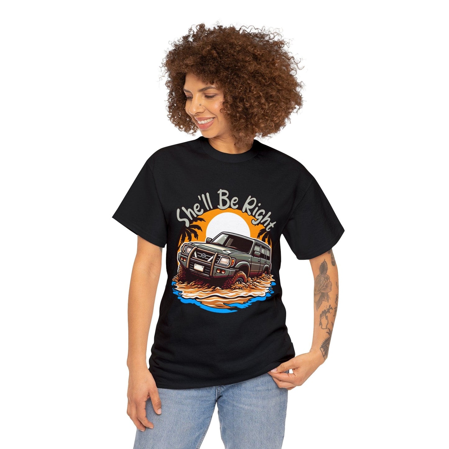 She'll Be Right Nissan Patrol Graphic Tee Graphic Tees Australia Graphic T-Shirt Australia -  Cool Graphic T-Shirts Online -  She'll Be Right Nissan Patrol T-Shirt | 4wd T-Shirts Australia