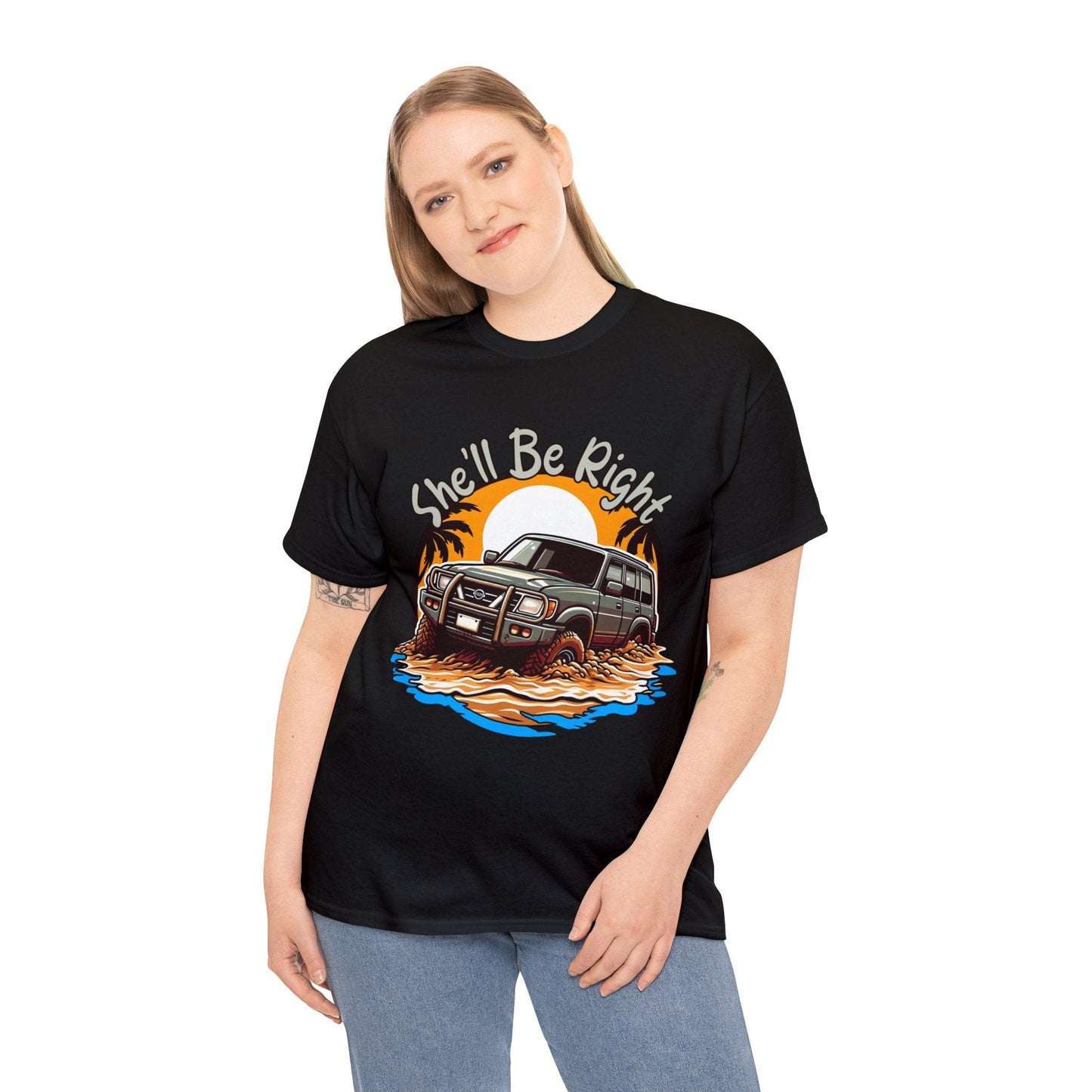 She'll Be Right Nissan Patrol Graphic Tee Graphic Tees Australia Graphic T-Shirt Australia -  Cool Graphic T-Shirts Online -  She'll Be Right Nissan Patrol T-Shirt | 4wd T-Shirts Australia