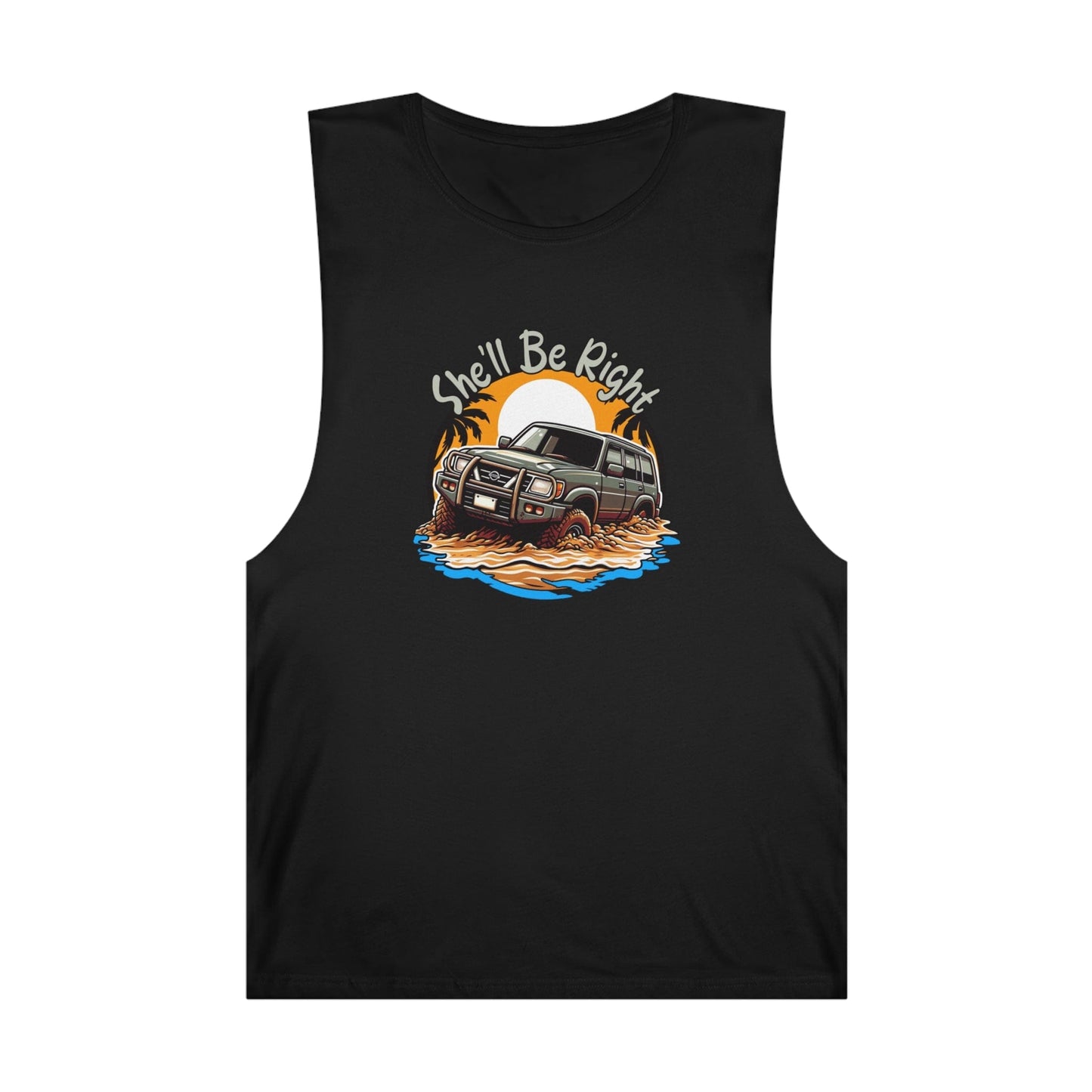 She'll Be Right Nissan Patrol Tank Top Graphic Tees Australia Graphic T-Shirt Australia -  Cool Graphic T-Shirts Online -  She'll Be Right Nissan Patrol Tank Top | 4wd Tank Tops Australia