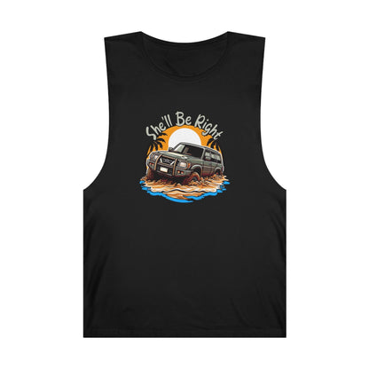 She'll Be Right Nissan Patrol Tank Top Graphic Tees Australia Graphic T-Shirt Australia -  Cool Graphic T-Shirts Online -  She'll Be Right Nissan Patrol Tank Top | 4wd Tank Tops Australia