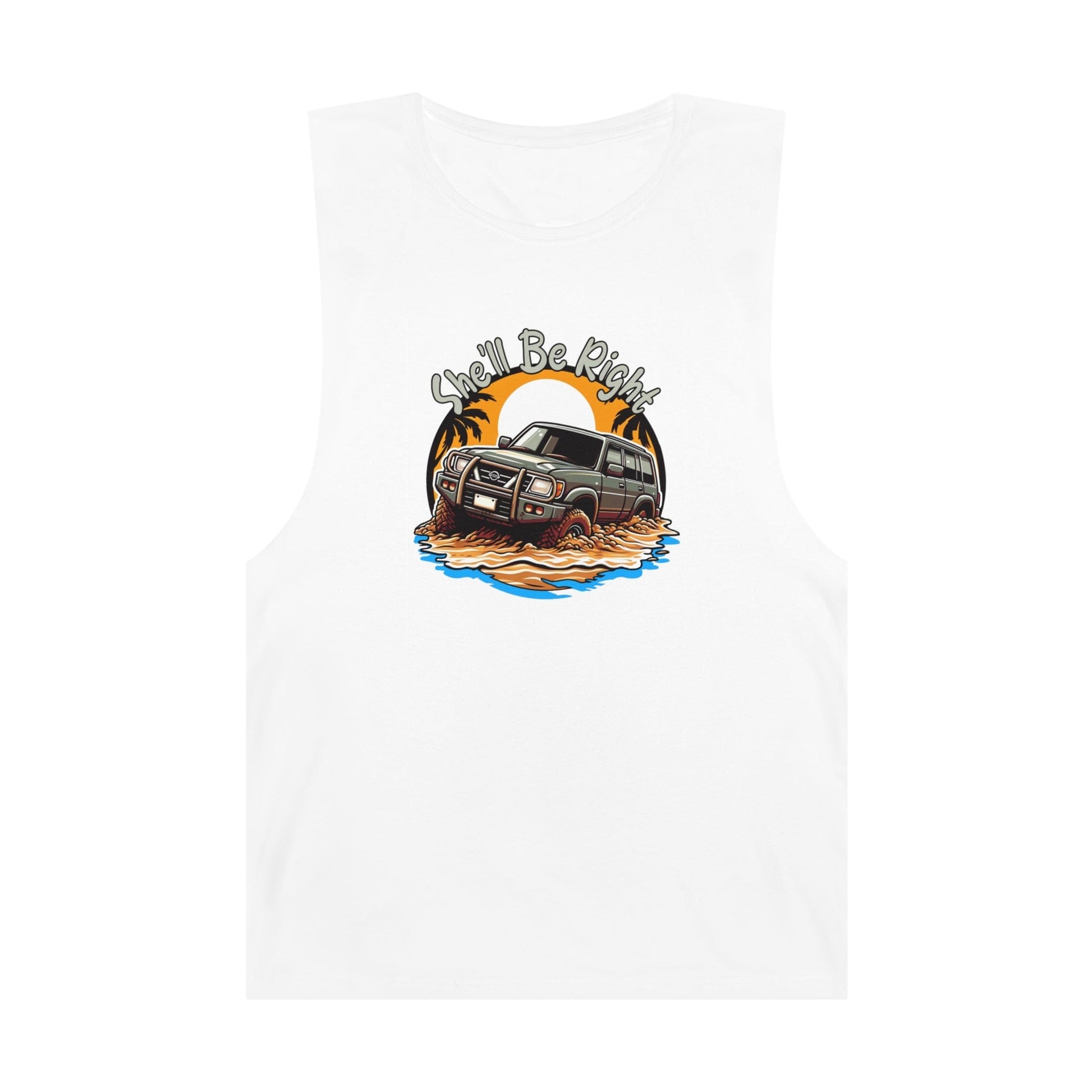 She'll Be Right Nissan Patrol Tank Top Graphic Tees Australia Graphic T-Shirt Australia -  Cool Graphic T-Shirts Online -  She'll Be Right Nissan Patrol Tank Top | 4wd Tank Tops Australia