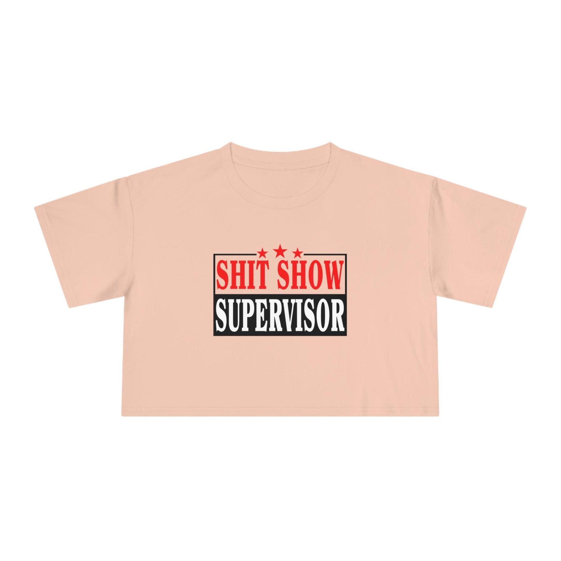 Shit Show Supervisor Crop Tee Graphic Tees Australia Graphic T-Shirt Australia -  Cool Graphic T-Shirts Online -  Shit Show Supervisor Crop Tee | Womens Graphic T-Shirts