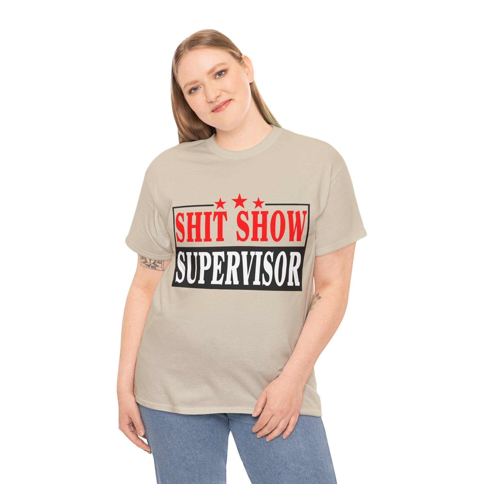 Shit Show Supervisor Graphic Tee Graphic Tees Australia Graphic T-Shirt Australia -  Cool Graphic T-Shirts Online -  Shit Show Supervisor T-Shirt | Funny Offensive T-Shirts