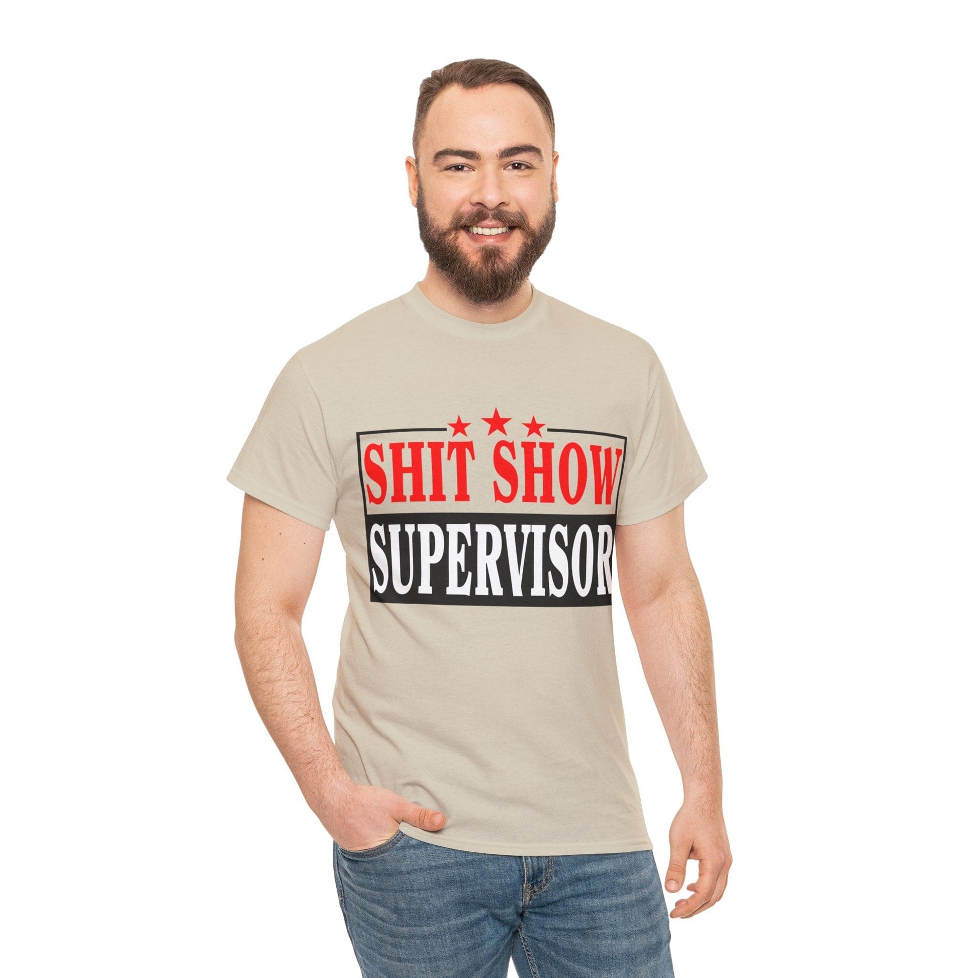 Shit Show Supervisor Graphic Tee Graphic Tees Australia Graphic T-Shirt Australia -  Cool Graphic T-Shirts Online -  Shit Show Supervisor T-Shirt | Funny Offensive T-Shirts