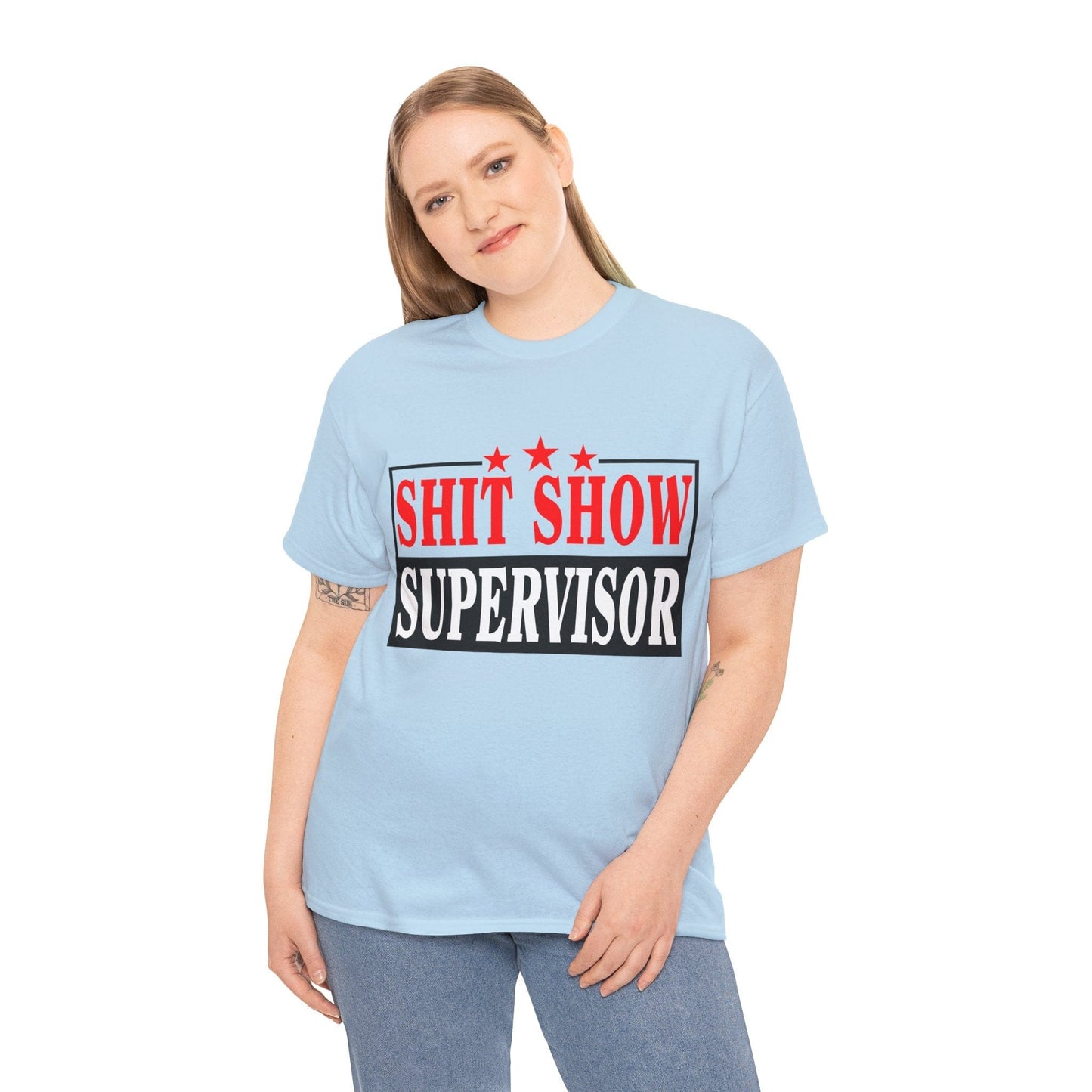 Shit Show Supervisor Graphic Tee Graphic Tees Australia Graphic T-Shirt Australia -  Cool Graphic T-Shirts Online -  Shit Show Supervisor T-Shirt | Funny Offensive T-Shirts