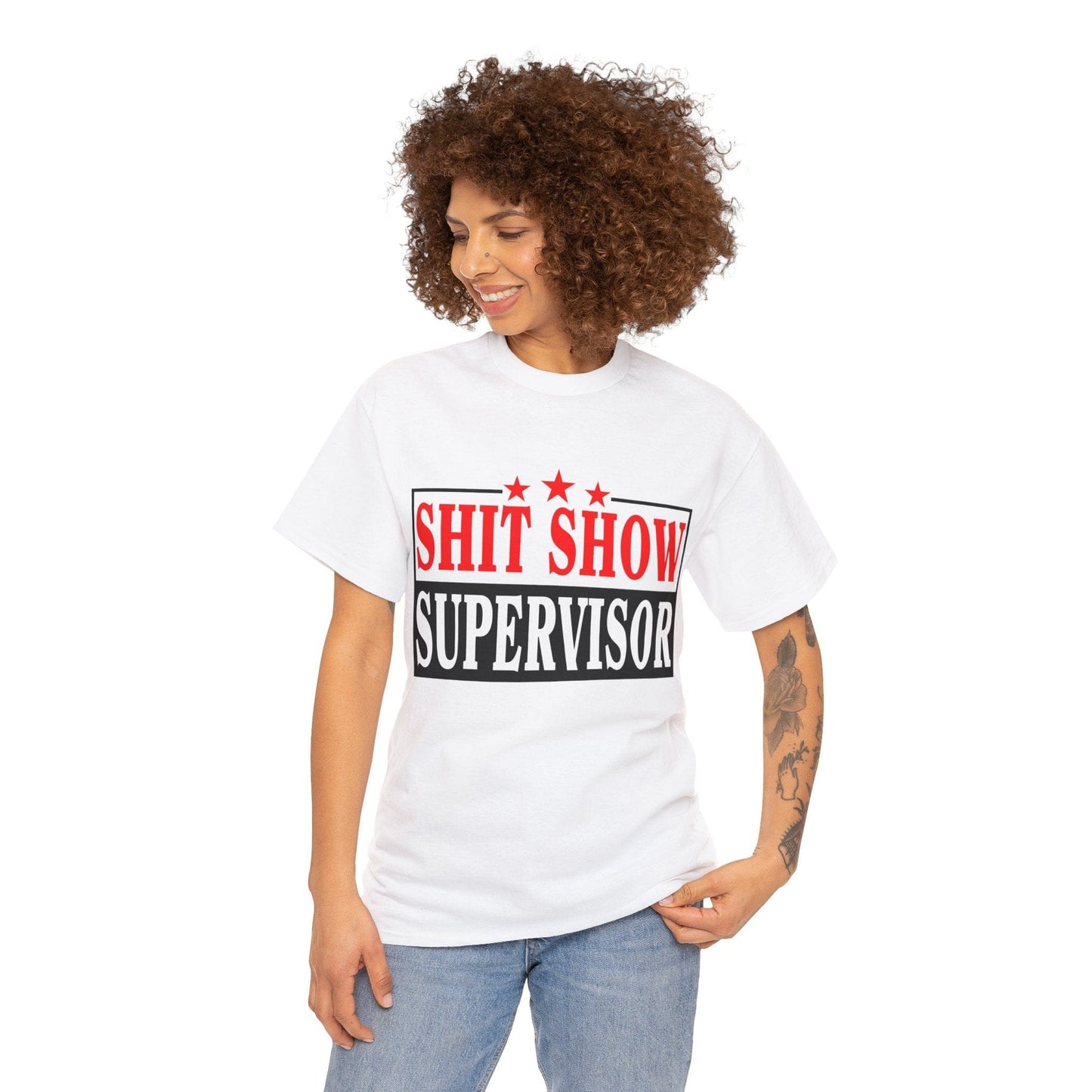 Shit Show Supervisor Graphic Tee Graphic Tees Australia Graphic T-Shirt Australia -  Cool Graphic T-Shirts Online -  Shit Show Supervisor T-Shirt | Funny Offensive T-Shirts