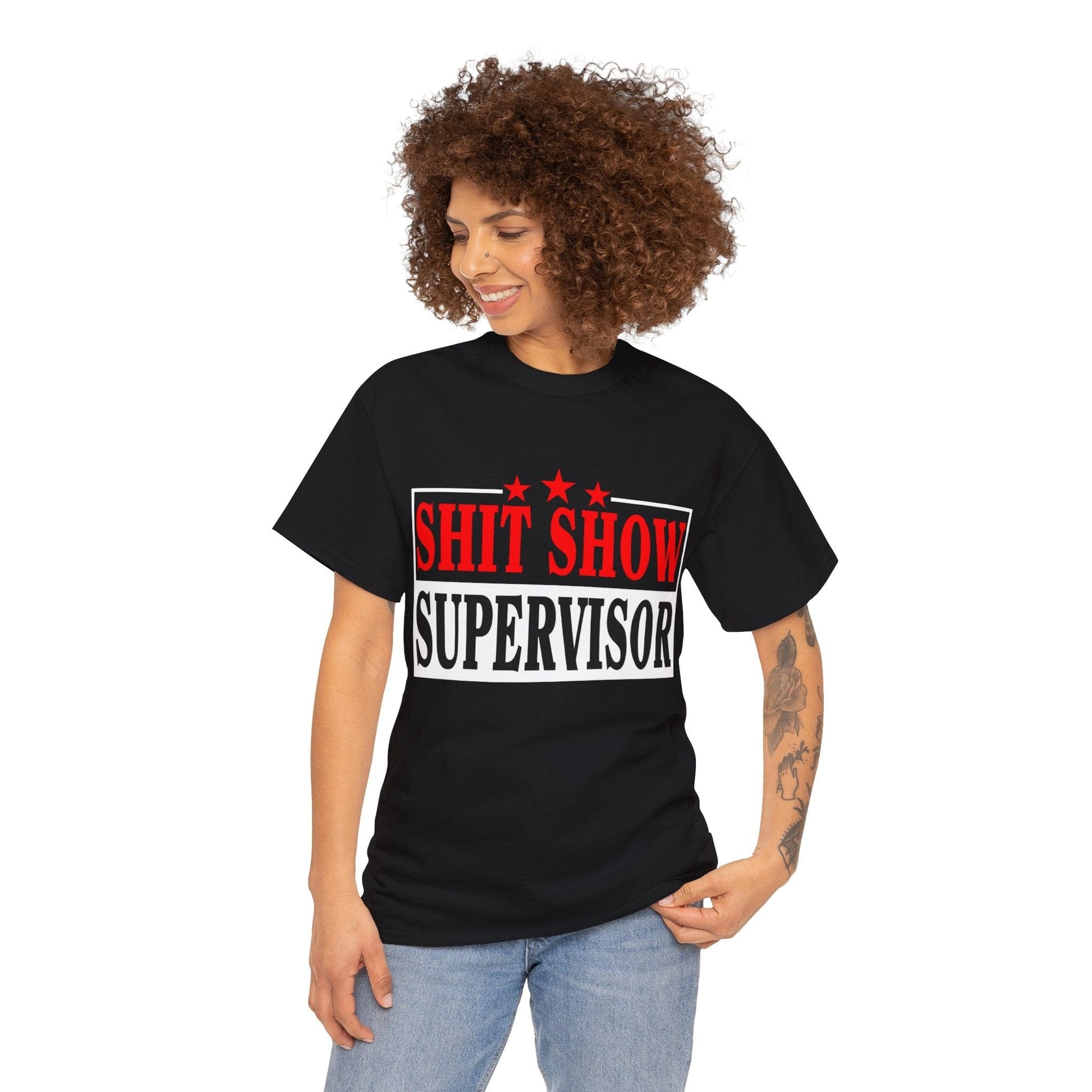 Shit Show Supervisor Graphic Tee Graphic Tees Australia Graphic T-Shirt Australia -  Cool Graphic T-Shirts Online -  Shit Show Supervisor T-Shirt | Funny Offensive T-Shirts