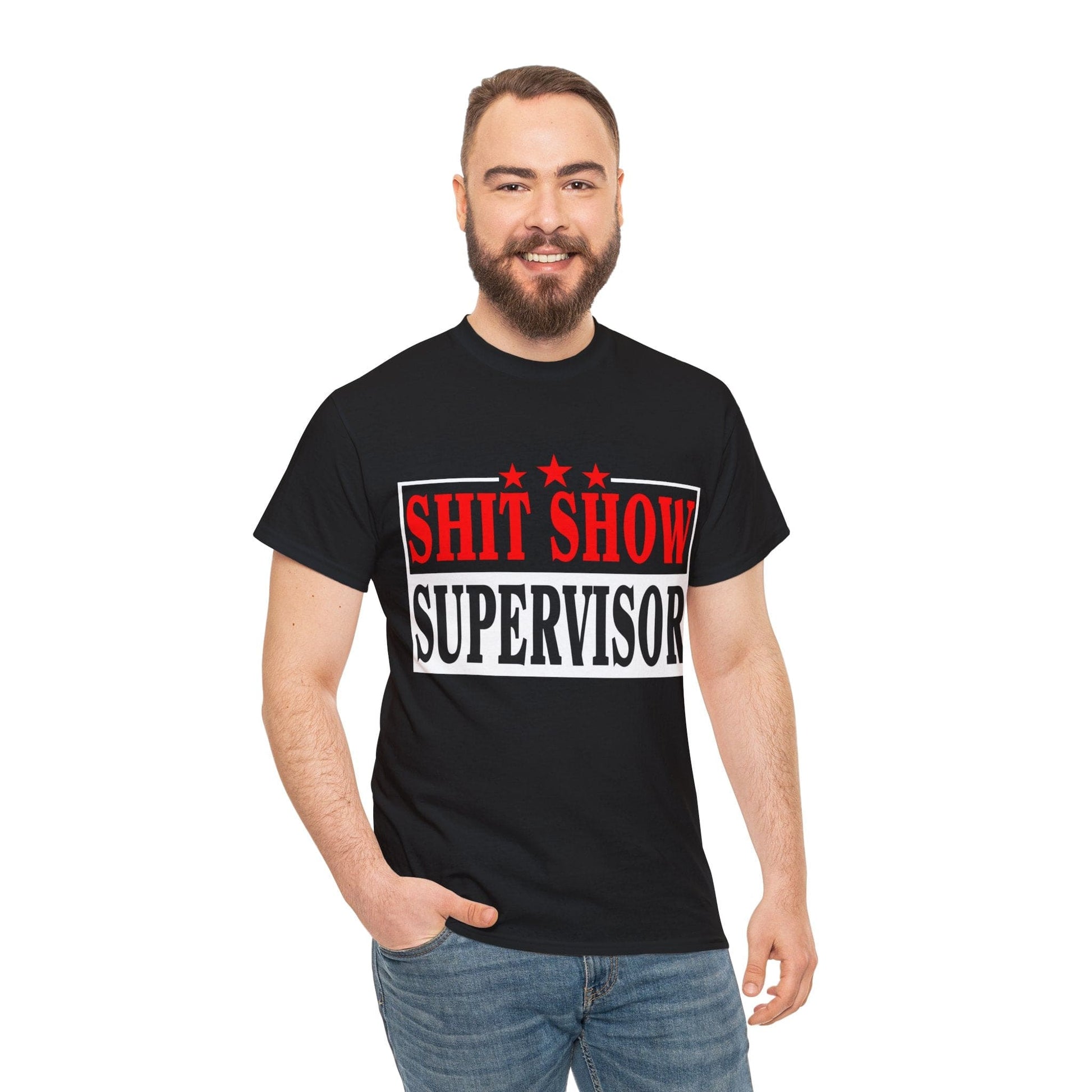 Shit Show Supervisor Graphic Tee Graphic Tees Australia Graphic T-Shirt Australia -  Cool Graphic T-Shirts Online -  Shit Show Supervisor T-Shirt | Funny Offensive T-Shirts