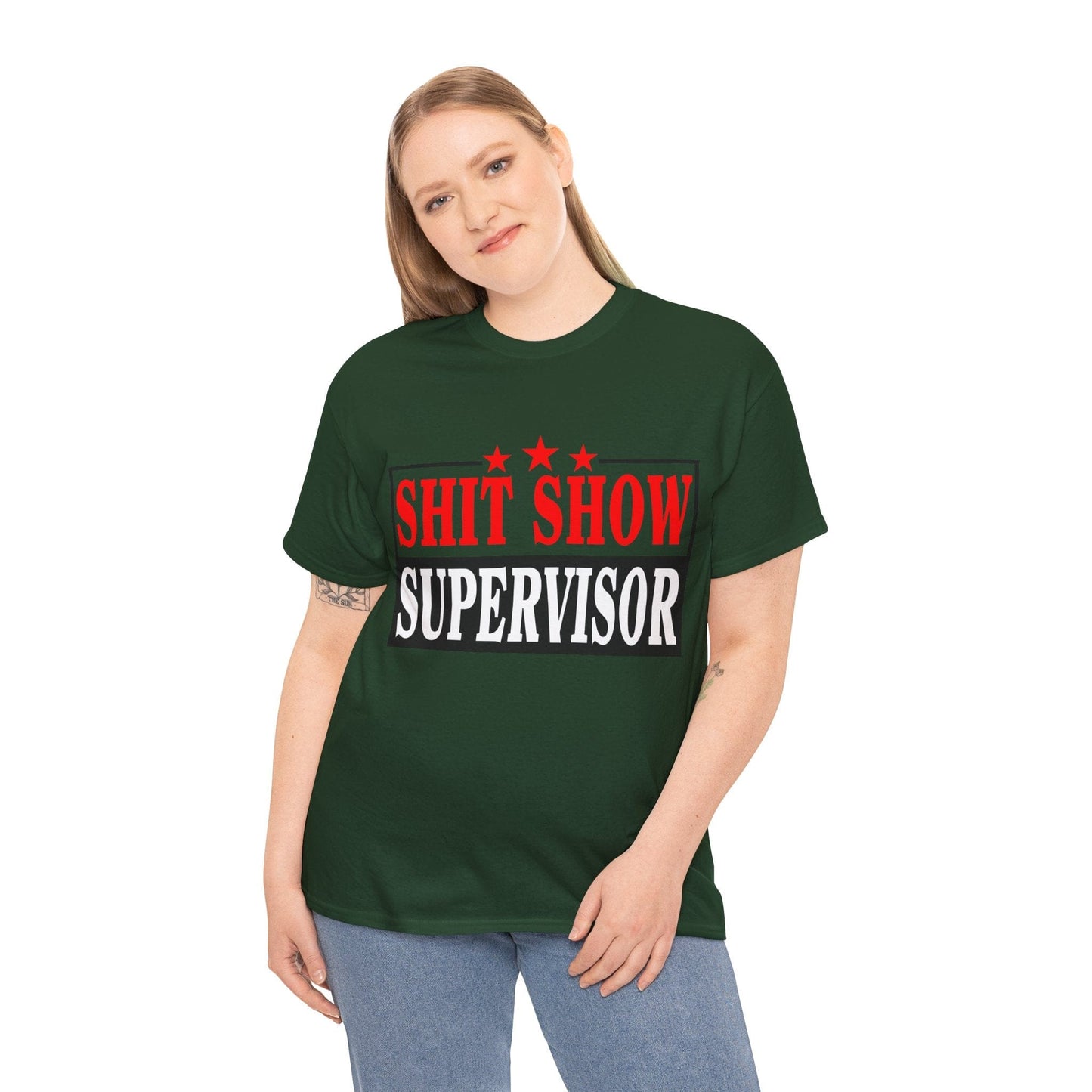 Shit Show Supervisor Graphic Tee Graphic Tees Australia Graphic T-Shirt Australia -  Cool Graphic T-Shirts Online -  Shit Show Supervisor T-Shirt | Funny Offensive T-Shirts