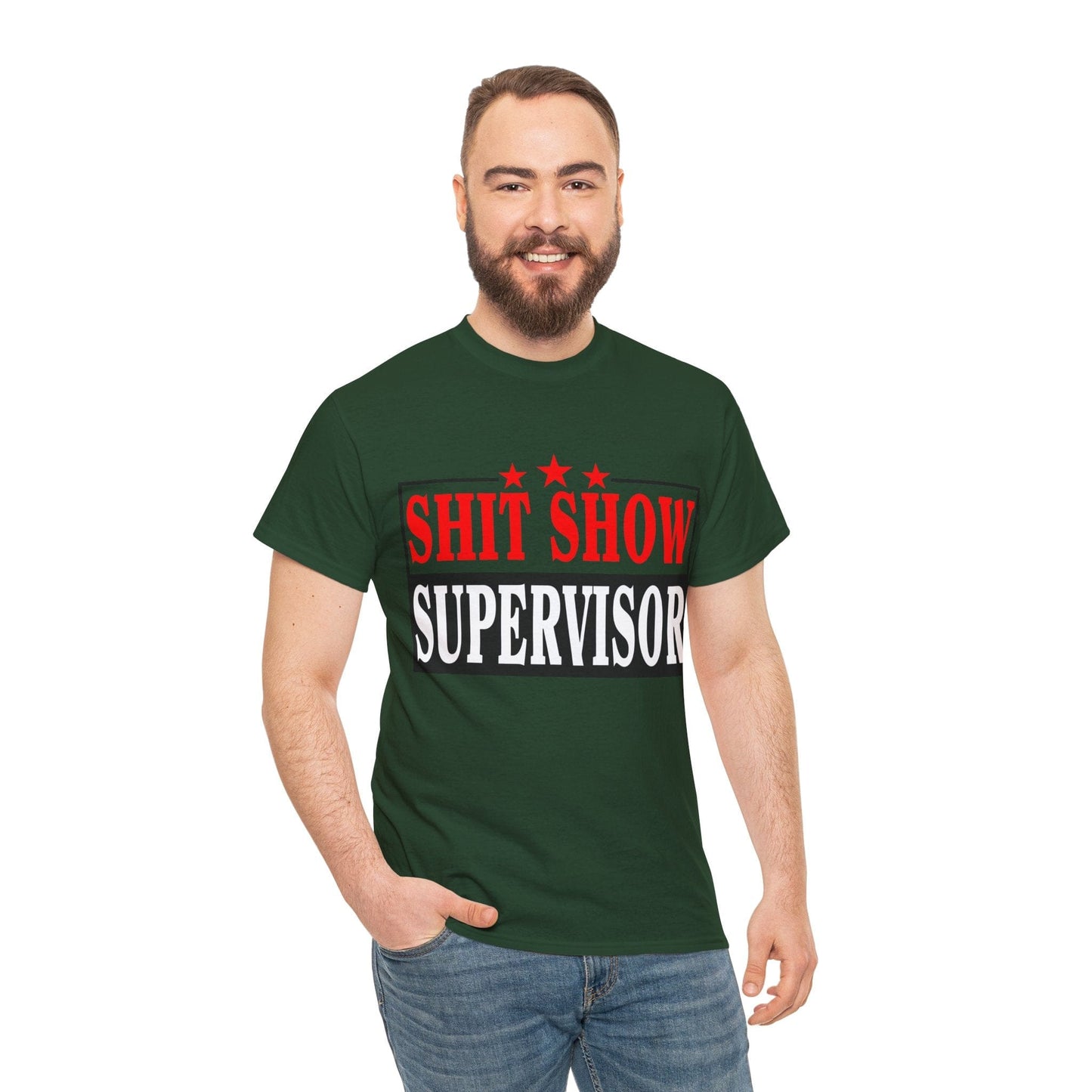 Shit Show Supervisor Graphic Tee Graphic Tees Australia Graphic T-Shirt Australia -  Cool Graphic T-Shirts Online -  Shit Show Supervisor T-Shirt | Funny Offensive T-Shirts