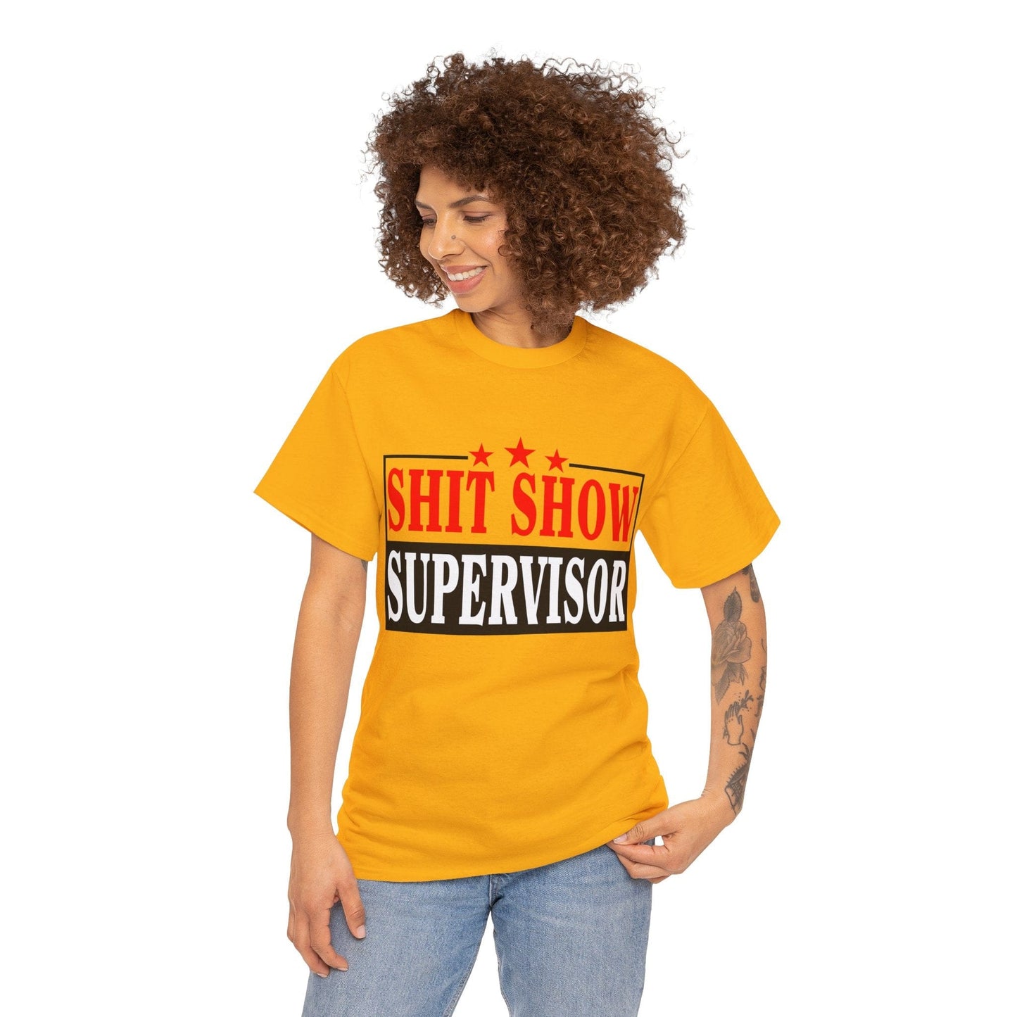 Shit Show Supervisor Graphic Tee Graphic Tees Australia Graphic T-Shirt Australia -  Cool Graphic T-Shirts Online -  Shit Show Supervisor T-Shirt | Funny Offensive T-Shirts