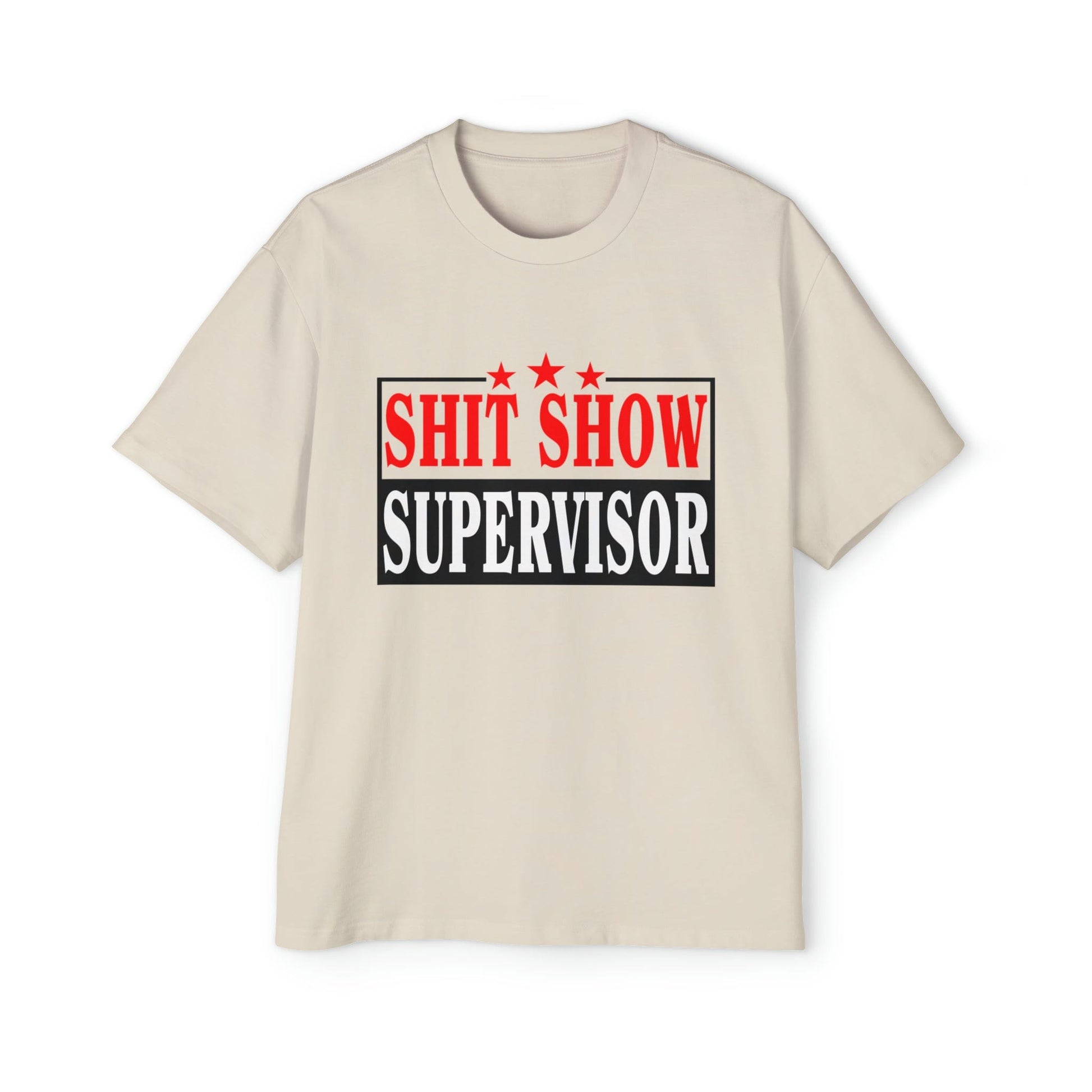 Shit Show Supervisor Oversized Tee Graphic Tees Australia Graphic T-Shirt Australia -  Cool Graphic T-Shirts Online -  Shit Show Supervisor Oversized Tee | Funny Oversized T-Shirts