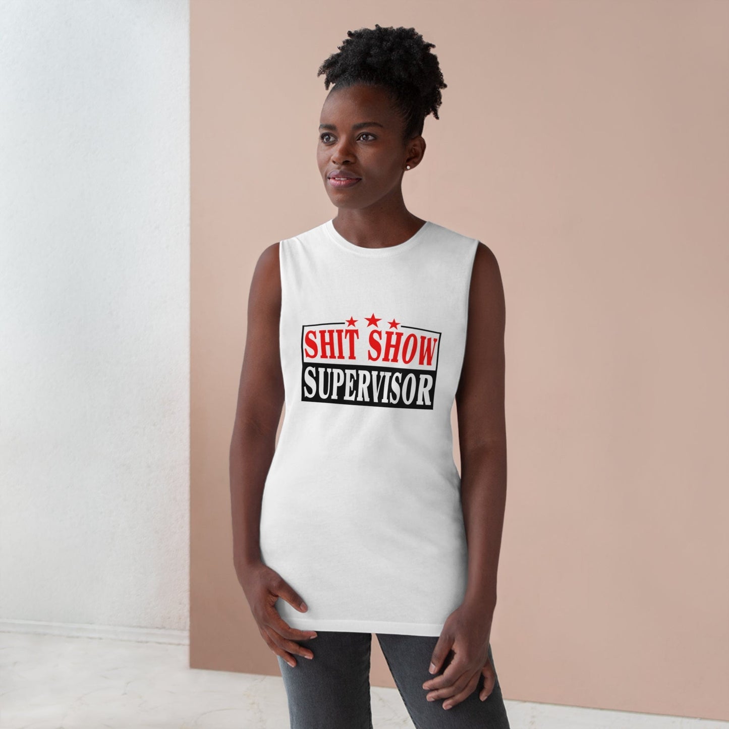 Shit Show Supervisor Tank Top Graphic Tees Australia Graphic T-Shirt Australia -  Cool Graphic T-Shirts Online -  Shit Show Supervisor Tank Top | Funny Graphic Tank Tops Australia