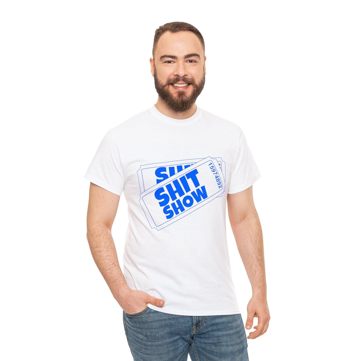 Shit Show Tickets Graphic Tee Graphic Tees Australia White / S Graphic T-Shirt Australia -  Cool Graphic T-Shirts Online -  Shit Show Tickets T-Shirt | Funny Graphic T-Shirts Australia