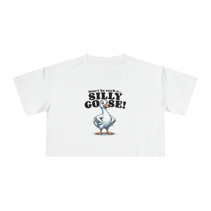 Silly Goose Crop Tee Graphic Tees Australia Graphic T-Shirt Australia -  Cool Graphic T-Shirts Online -  Silly Goose Crop Tee | Womens Graphic T-Shirts Australia