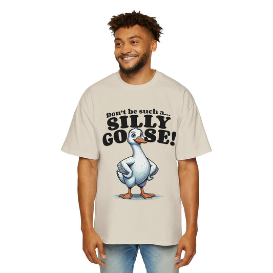 Silly Goose Oversized Tee Graphic Tees Australia Ecru / S Graphic T-Shirt Australia -  Cool Graphic T-Shirts Online -  Silly Goose Oversized Tee | Funny Graphic T-Shirts Australia