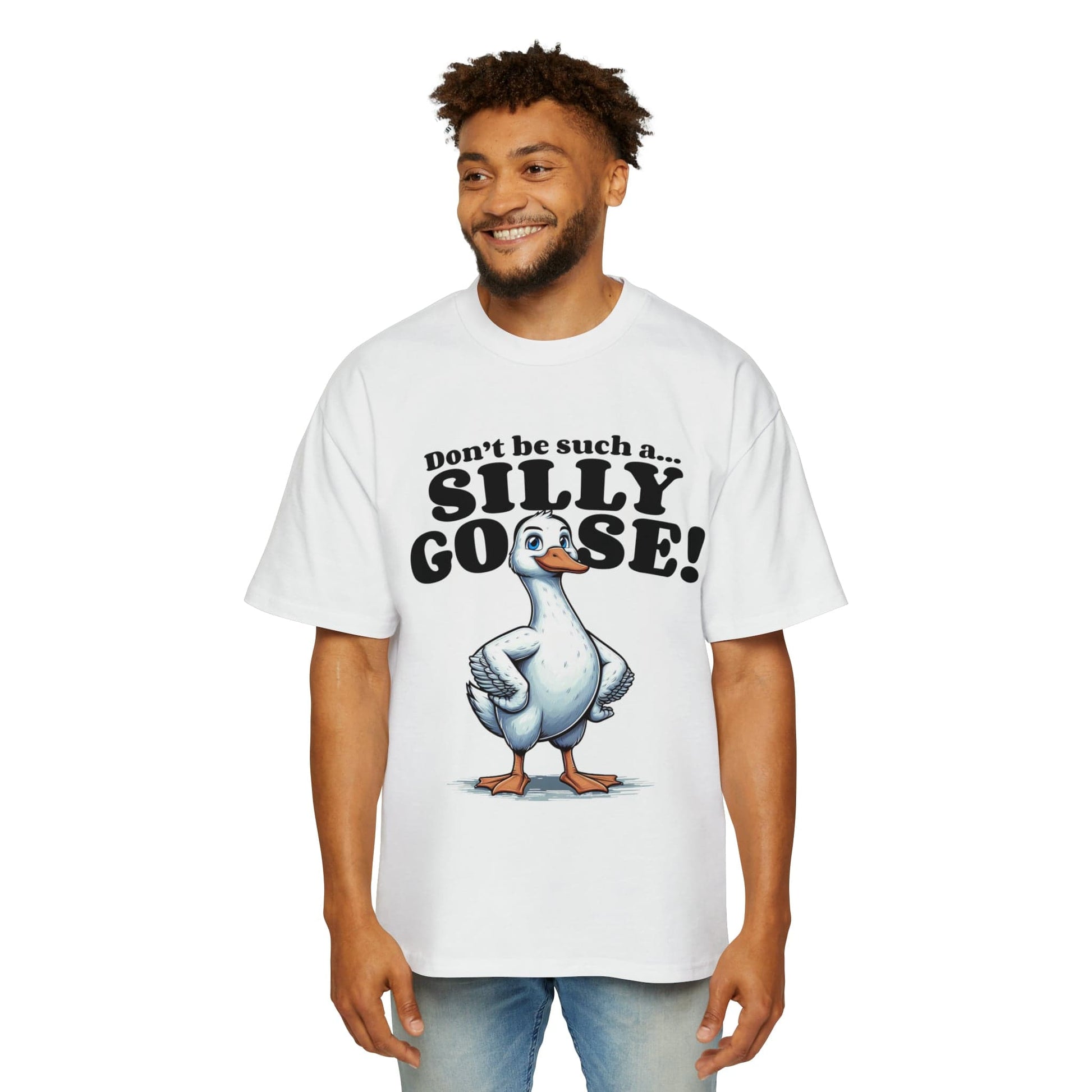 Silly Goose Oversized Tee Graphic Tees Australia White / S Graphic T-Shirt Australia -  Cool Graphic T-Shirts Online -  Silly Goose Oversized Tee | Funny Graphic T-Shirts Australia