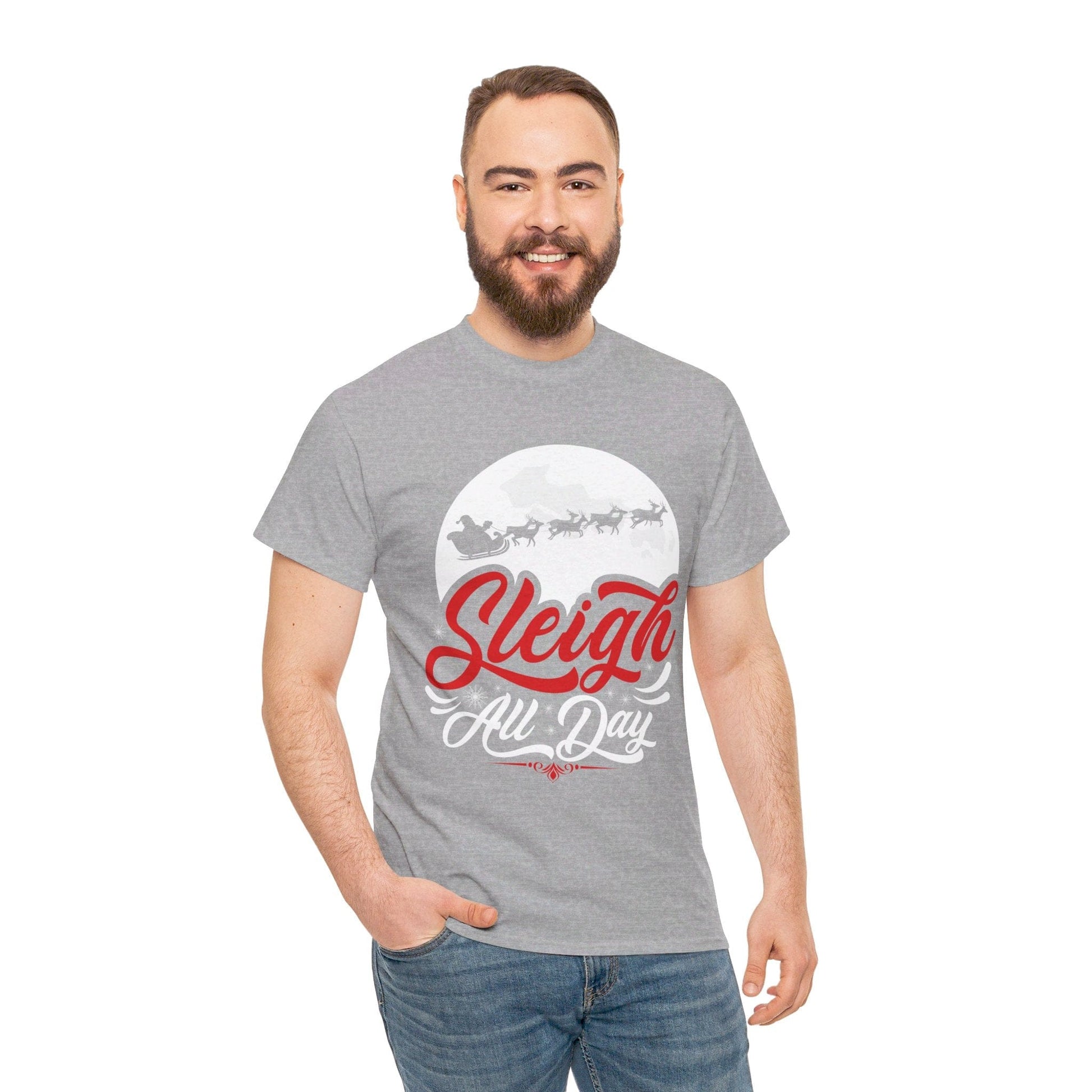 Sleigh All Day Graphic Tee Graphic Tees Australia Graphic T-Shirt Australia -  Cool Graphic T-Shirts Online -  Sleigh All Day T-shirt | Funny Christmas T-Shirt Australia