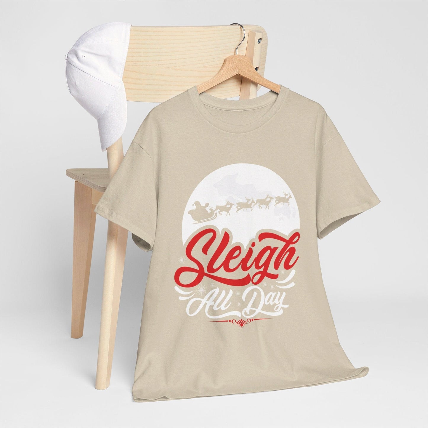 Sleigh All Day Graphic Tee Graphic Tees Australia Graphic T-Shirt Australia -  Cool Graphic T-Shirts Online -  Sleigh All Day T-shirt | Funny Christmas T-Shirt Australia