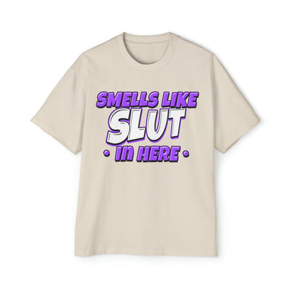 Smells Like Slut In Here Oversized Tee Graphic Tees Australia Graphic T-Shirt Australia -  Cool Graphic T-Shirts Online - 