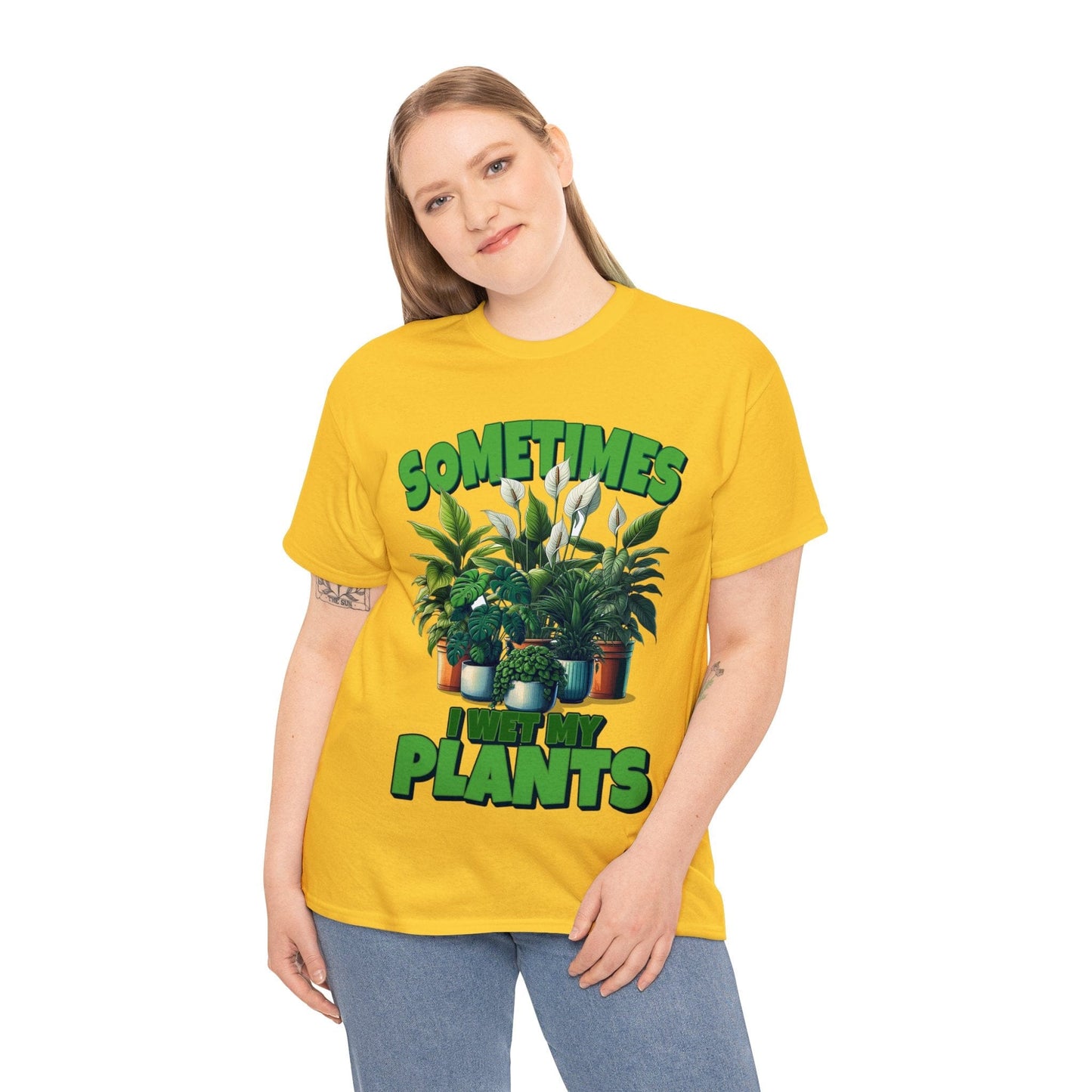 Sometimes I Wet My Plants Graphic Tee Graphic Tees Australia Daisy / S Graphic T-Shirt Australia -  Cool Graphic T-Shirts Online -  Sometimes I Wet My Plants T-Shirt | Graphic T-Shirts Australia