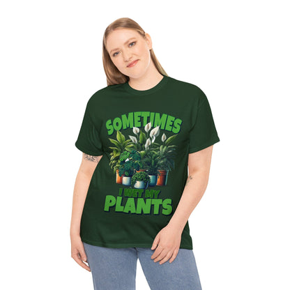 Sometimes I Wet My Plants Graphic Tee Graphic Tees Australia Forest Green / S Graphic T-Shirt Australia -  Cool Graphic T-Shirts Online -  Sometimes I Wet My Plants T-Shirt | Graphic T-Shirts Australia