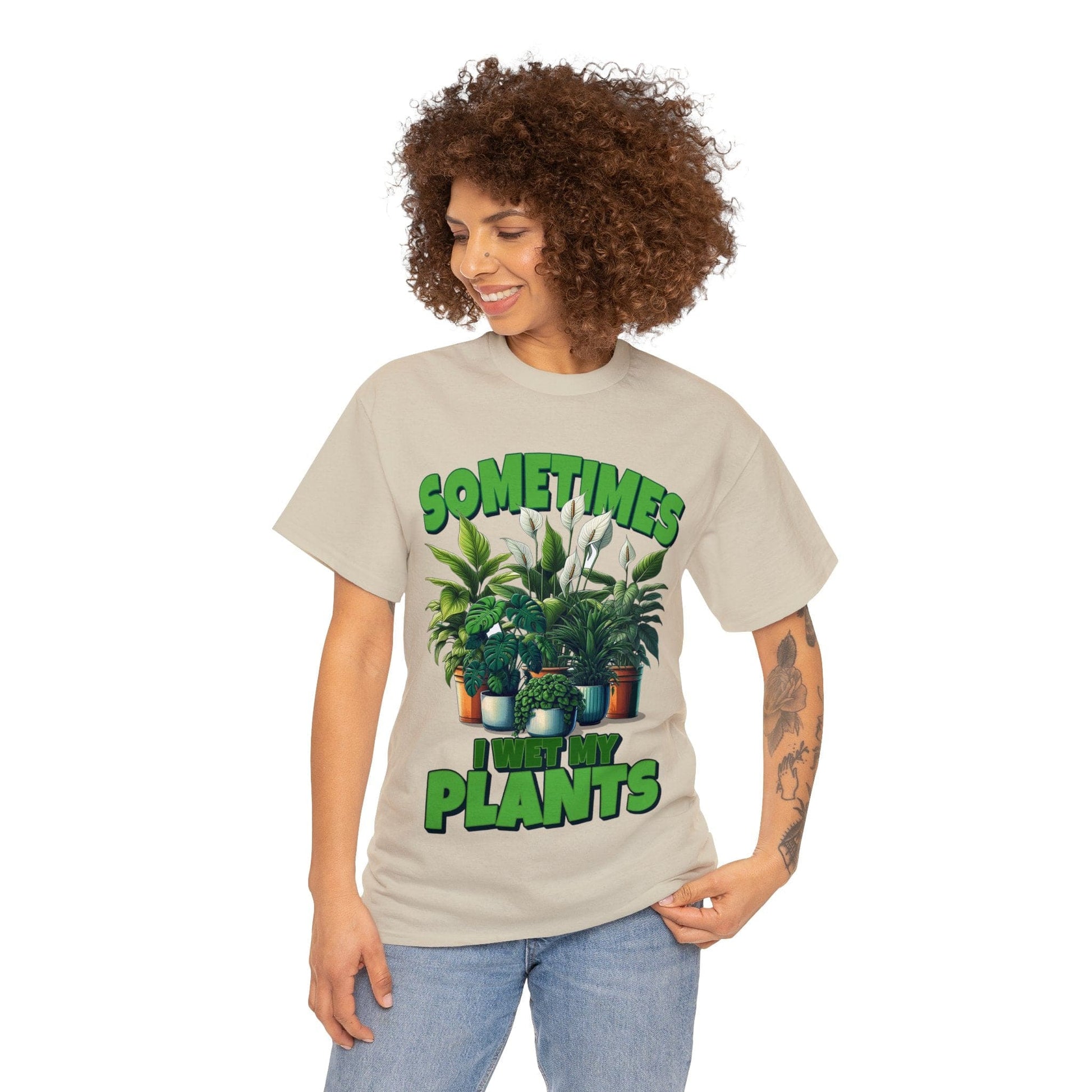 Sometimes I Wet My Plants Graphic Tee Graphic Tees Australia Graphic T-Shirt Australia -  Cool Graphic T-Shirts Online -  Sometimes I Wet My Plants T-Shirt | Graphic T-Shirts Australia