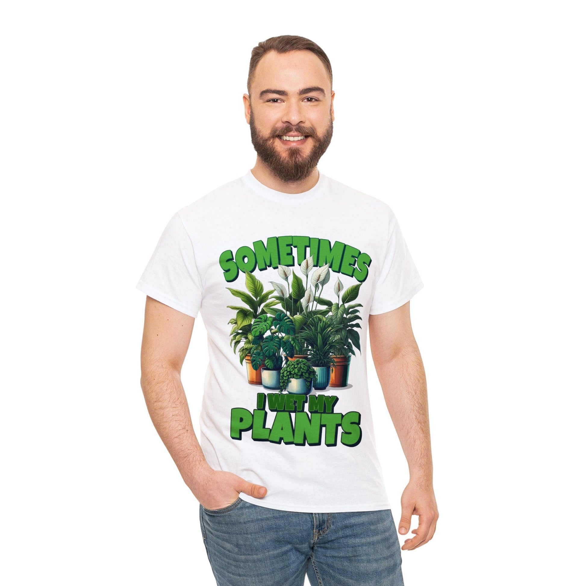 Sometimes I Wet My Plants Graphic Tee Graphic Tees Australia Graphic T-Shirt Australia -  Cool Graphic T-Shirts Online -  Sometimes I Wet My Plants T-Shirt | Graphic T-Shirts Australia