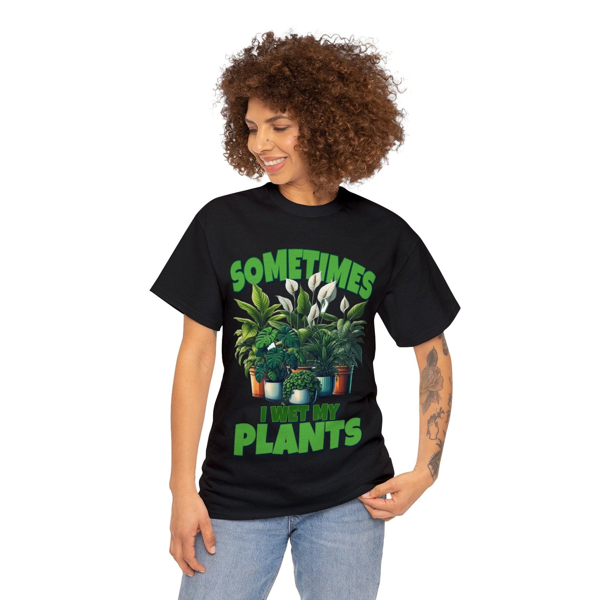 Sometimes I Wet My Plants Graphic Tee Graphic Tees Australia Graphic T-Shirt Australia -  Cool Graphic T-Shirts Online -  Sometimes I Wet My Plants T-Shirt | Graphic T-Shirts Australia