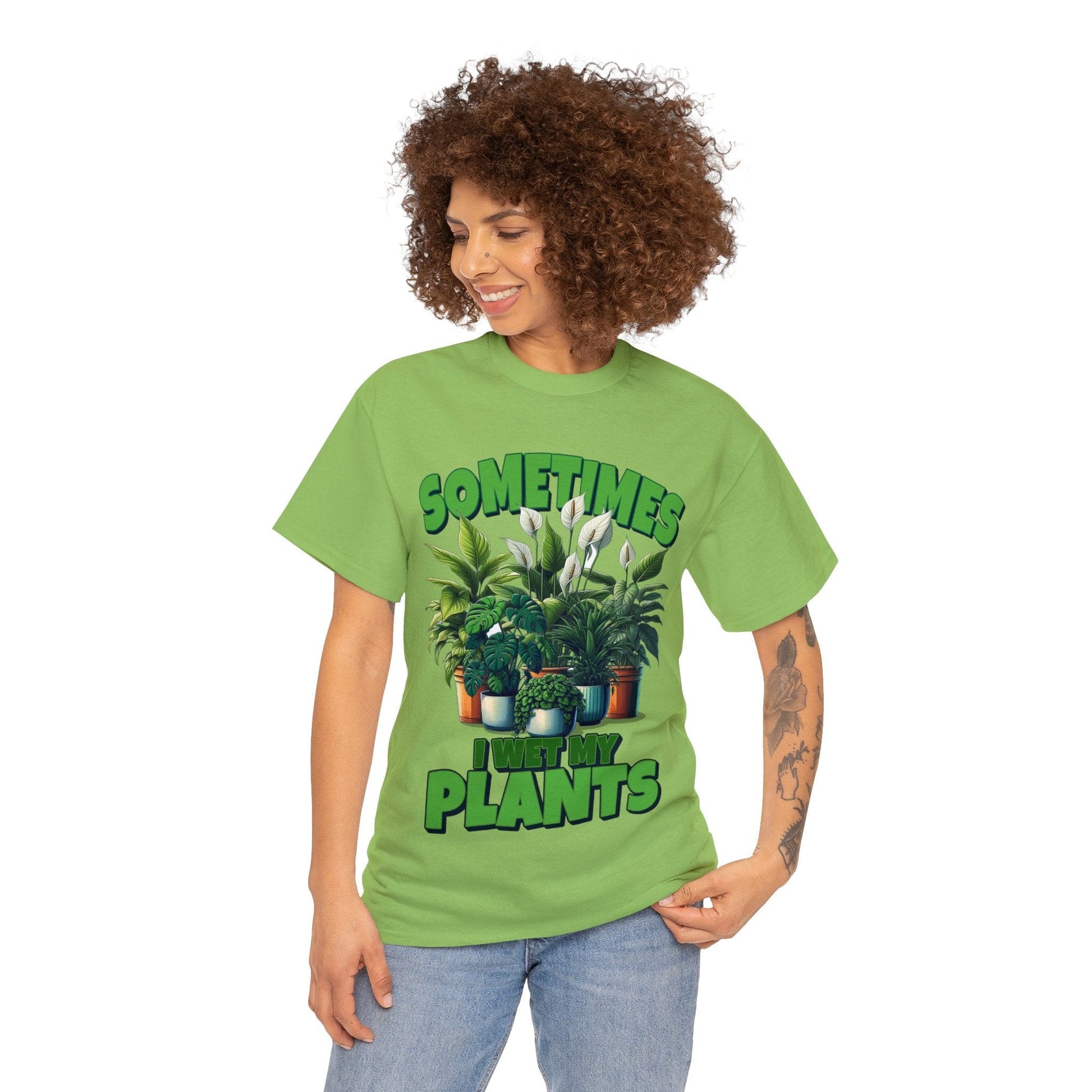 Sometimes I Wet My Plants Graphic Tee Graphic Tees Australia Graphic T-Shirt Australia -  Cool Graphic T-Shirts Online -  Sometimes I Wet My Plants T-Shirt | Graphic T-Shirts Australia