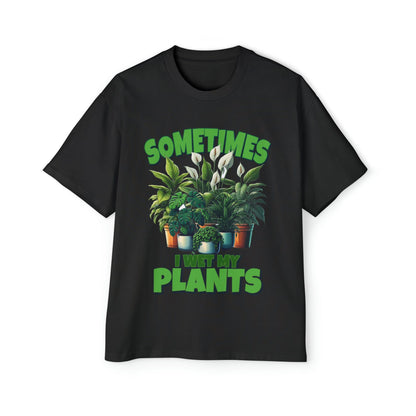 Sometimes I Wet My Plants Oversized Tee Graphic Tees Australia Graphic T-Shirt Australia -  Cool Graphic T-Shirts Online - 