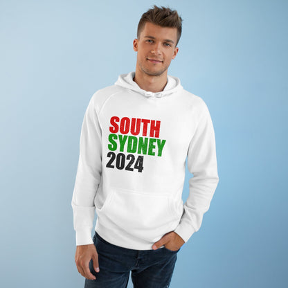 South Sydney Rabbitohs 2024 Hoodie Graphic Tees Australia White / XS Graphic T-Shirt Australia -  Cool Graphic T-Shirts Online -  South Sydney Rabbitohs 2024 Hoodie | NRL Hoodies Australia