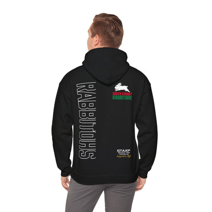 South Sydney Rabbitohs Duo Hoodie Printify Black / S Graphic T-Shirt Australia -  Cool Graphic T-Shirts Online - 