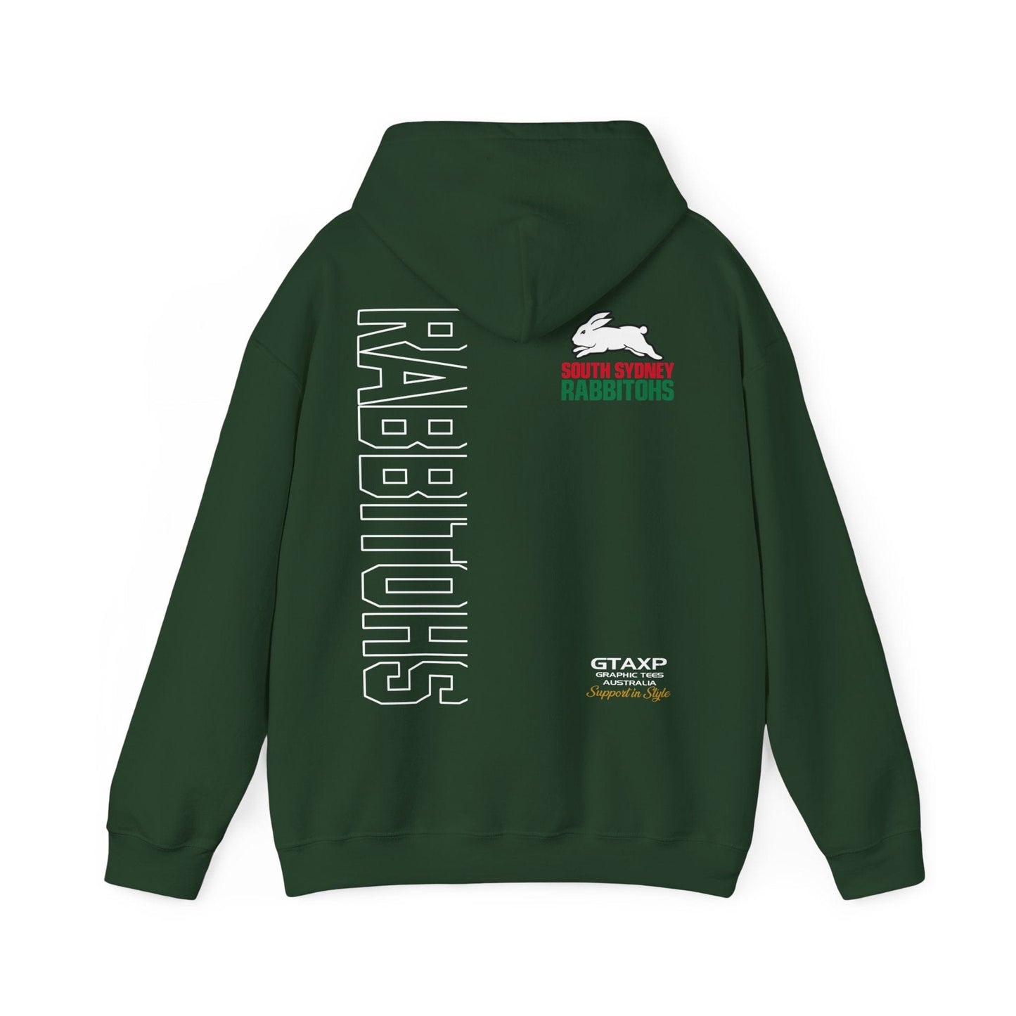 South Sydney Rabbitohs Duo Hoodie Printify Graphic T-Shirt Australia -  Cool Graphic T-Shirts Online - 