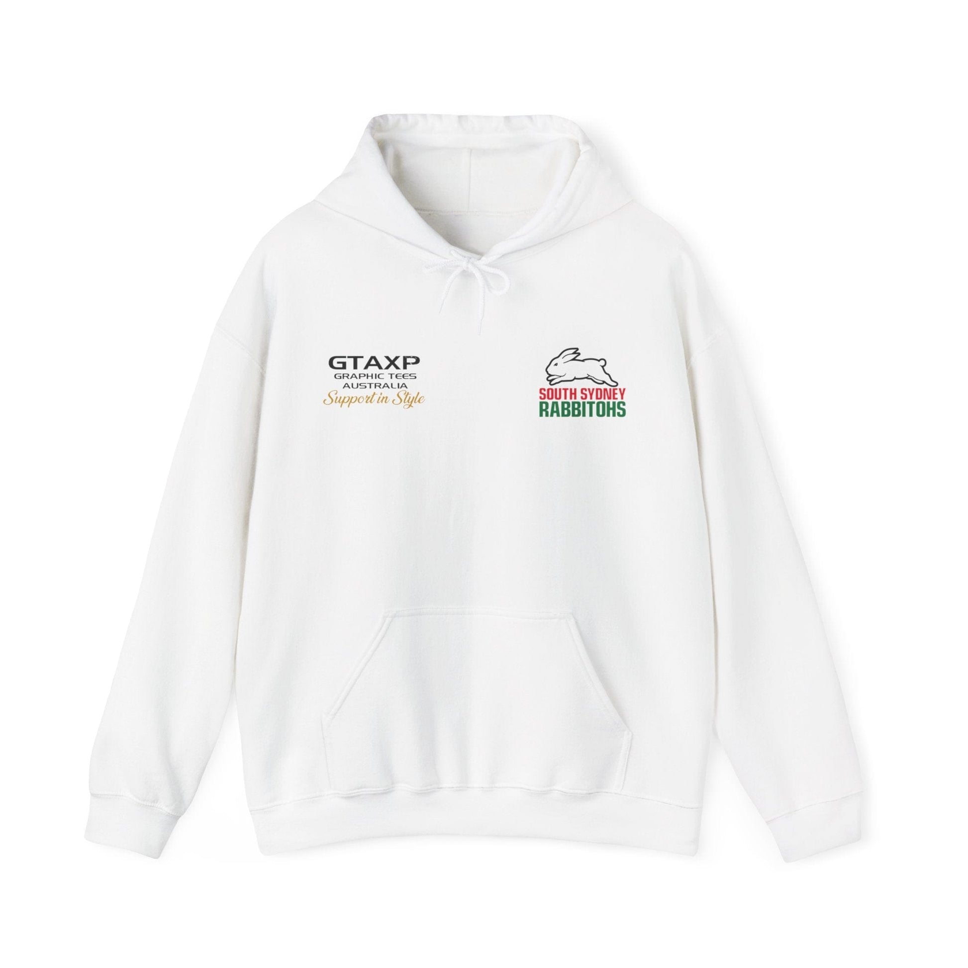 South Sydney Rabbitohs Duo Hoodie Printify Graphic T-Shirt Australia -  Cool Graphic T-Shirts Online - 