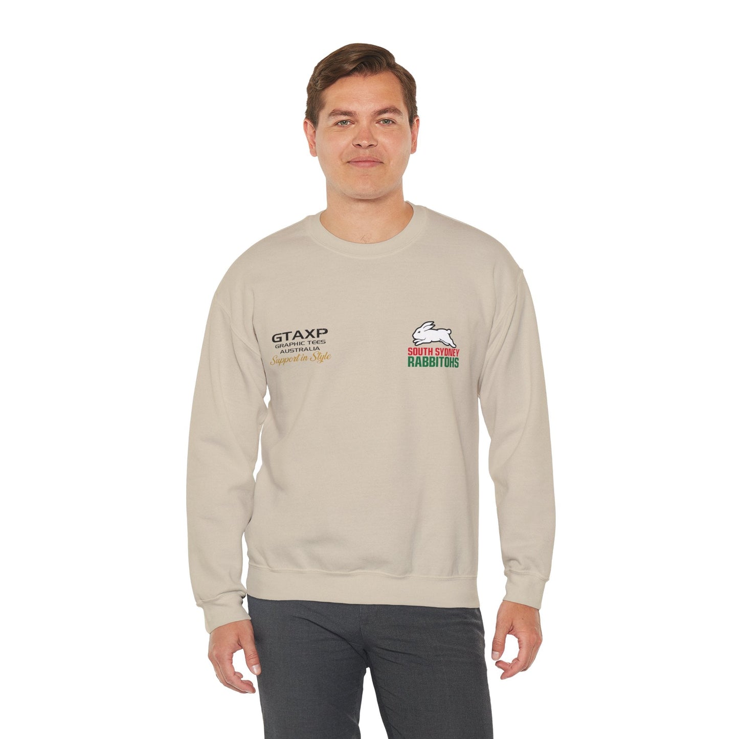 South Sydney Rabbitohs Duo Jumper Graphic Tees Australia Graphic T-Shirt Australia -  Cool Graphic T-Shirts Online -  South Sydney Rabbitohs Duo Jumper | South Sydney Crew Sweater