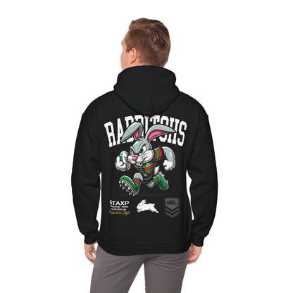 South Sydney Rabbitohs Reggie Hoodie Printify Black / S Graphic T-Shirt Australia -  Cool Graphic T-Shirts Online - 