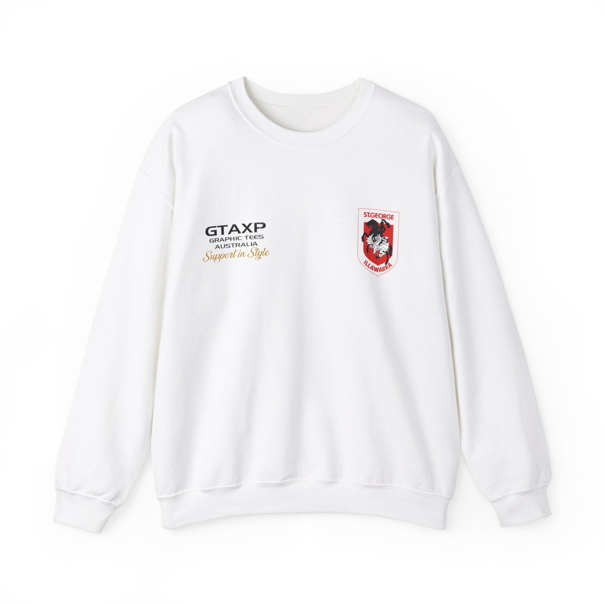 St George Dragons Duo Jumper Printify Graphic T-Shirt Australia -  Cool Graphic T-Shirts Online - 