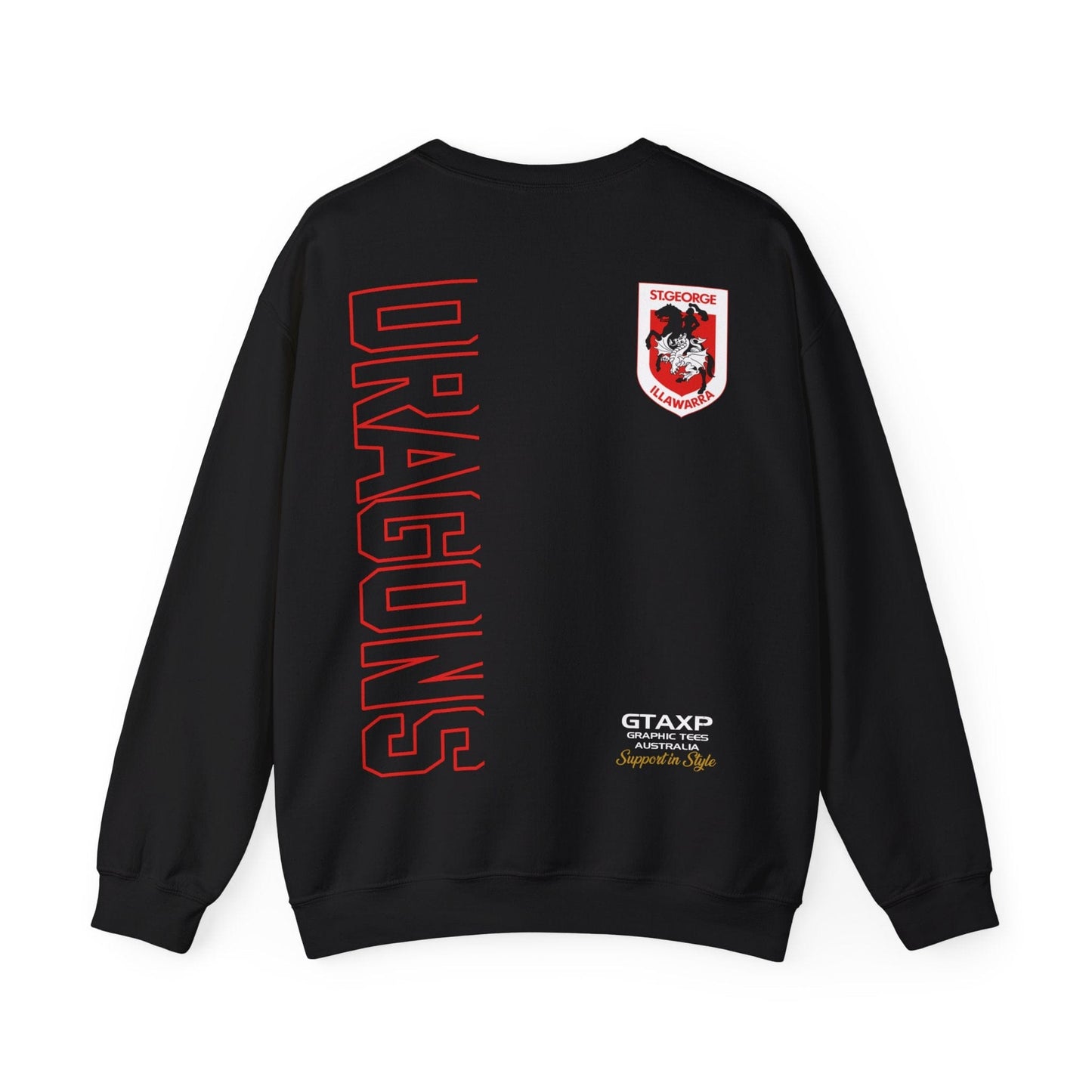 St George Dragons Duo Jumper Graphic Tees Australia Graphic T-Shirt Australia -  Cool Graphic T-Shirts Online -  St George Dragons Duo Jumper | St George Dragons Crew Sweater