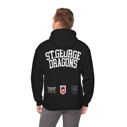 St George Dragons NRL Hoodie Printify Black / S Graphic T-Shirt Australia -  Cool Graphic T-Shirts Online - 