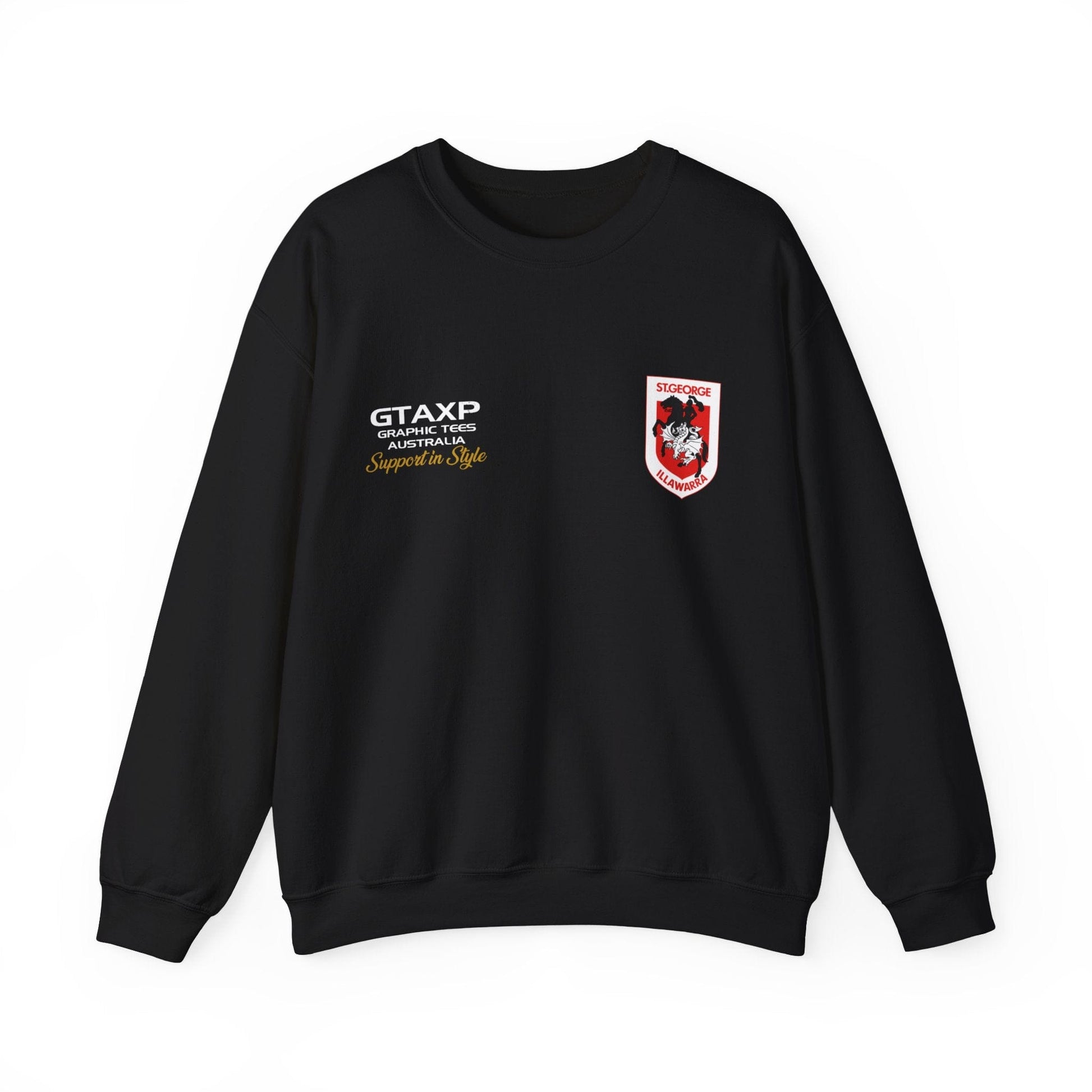 St George Dragons Scorch Jumper Printify Graphic T-Shirt Australia -  Cool Graphic T-Shirts Online - 